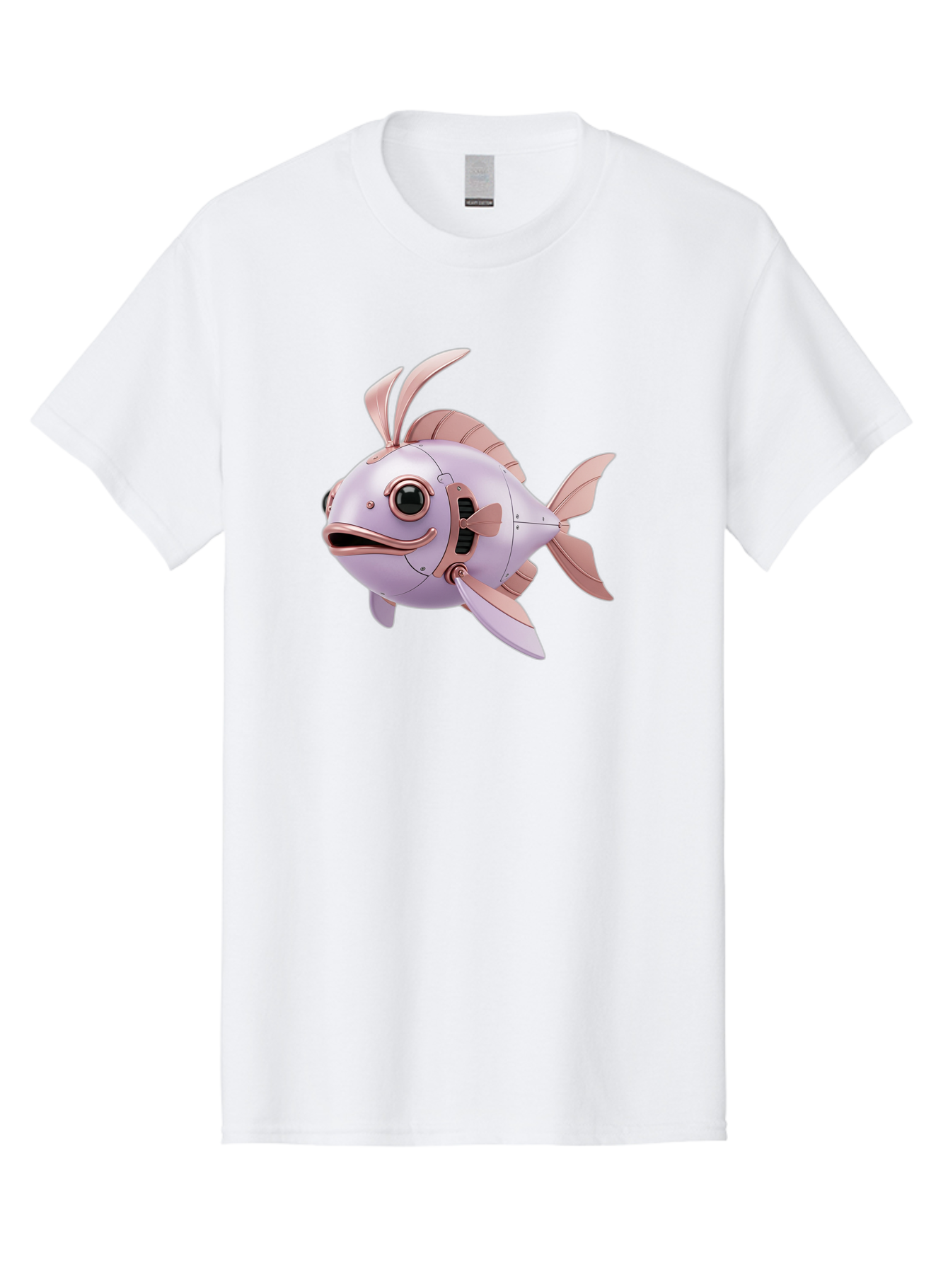 Mechanical-Fish Men'S Graphic Tee, 100% Cotton, Comfortable Casual Summer Wear, Machine Washable, Vintage Camera, Old Camera, Antique Camera, Black Camera, Classic Photography, Photography Equipment, Nostalgic Device, Film Camera, Camera Art Baf205