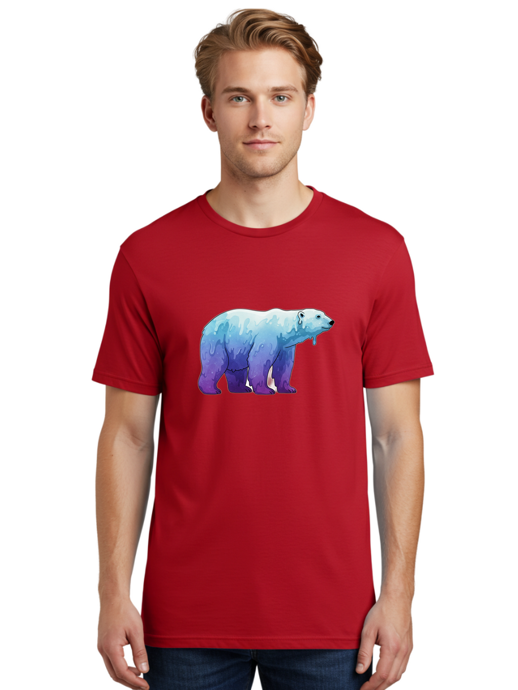 Melting-Polar-Bear-1 Men'S Graphic Tee, 100% Cotton, Comfortable Casual Summer Wear, Machine Washable, Vintage Camera, Old Camera, Antique Camera, Black Camera, Classic Photography, Photography Equipment, Nostalgic Device, Film Camera, Baf209