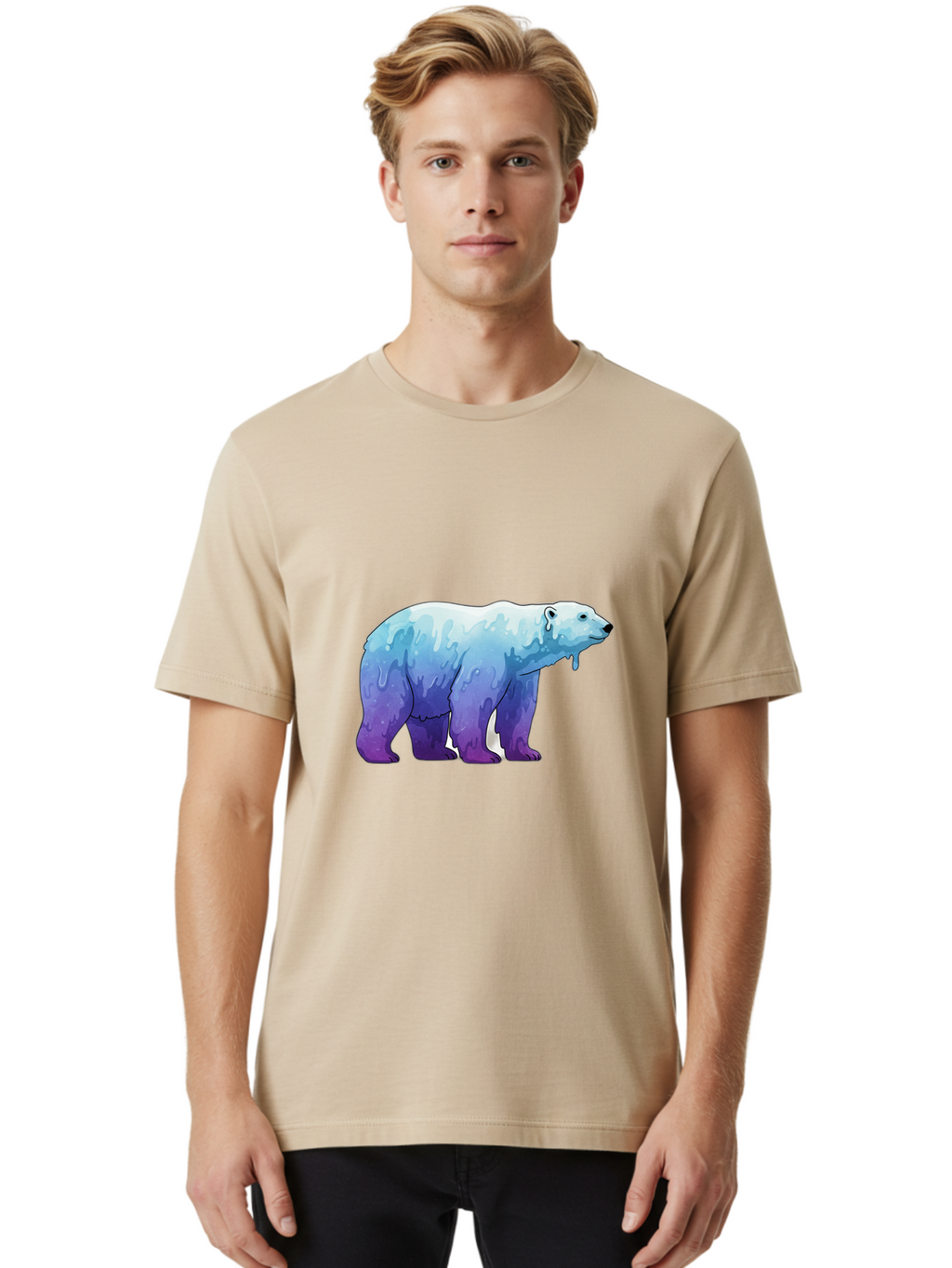 Melting-Polar-Bear-1 Men'S Graphic Tee, 100% Cotton, Comfortable Casual Summer Wear, Machine Washable, Vintage Camera, Old Camera, Antique Camera, Black Camera, Classic Photography, Photography Equipment, Nostalgic Device, Film Camera, Baf209