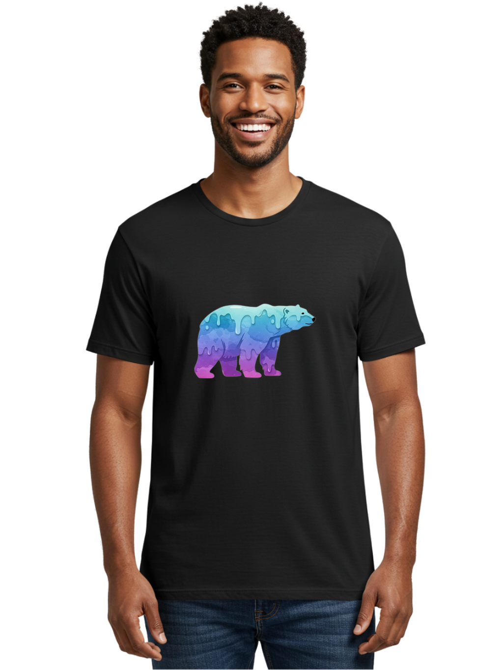 Melting-Polar-Bear-2 Men'S Graphic Tee, 100% Cotton, Comfortable Casual Summer Wear, Machine Washable, Vintage Camera, Old Camera, Antique Camera, Black Camera, Classic Photography, Photography Equipment, Nostalgic Device, Film Camera, Baf210