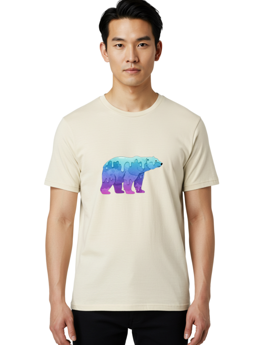Melting-Polar-Bear-2 Men'S Graphic Tee, 100% Cotton, Comfortable Casual Summer Wear, Machine Washable, Vintage Camera, Old Camera, Antique Camera, Black Camera, Classic Photography, Photography Equipment, Nostalgic Device, Film Camera, Baf210
