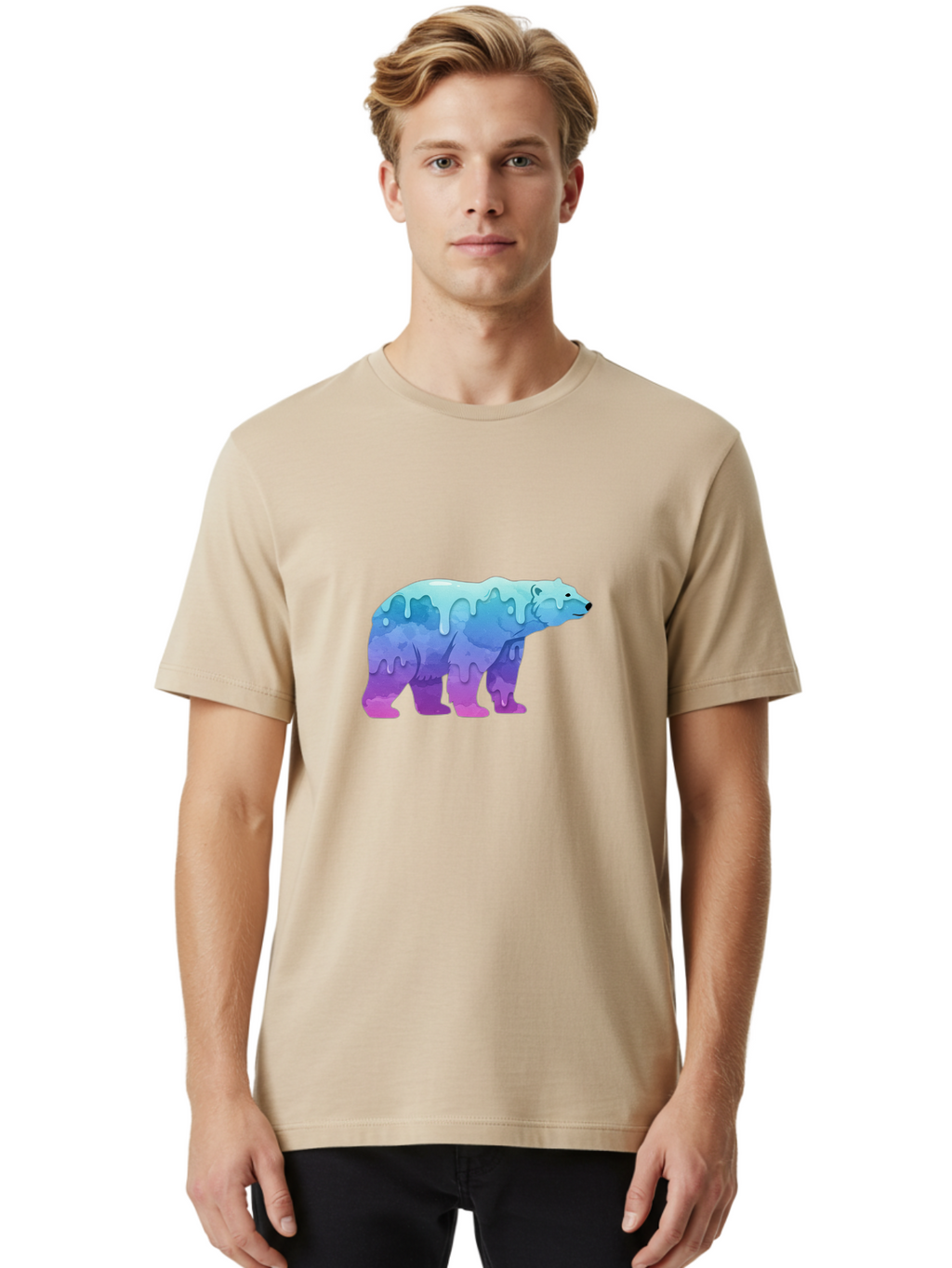 Melting-Polar-Bear-2 Men'S Graphic Tee, 100% Cotton, Comfortable Casual Summer Wear, Machine Washable, Vintage Camera, Old Camera, Antique Camera, Black Camera, Classic Photography, Photography Equipment, Nostalgic Device, Film Camera, Baf210