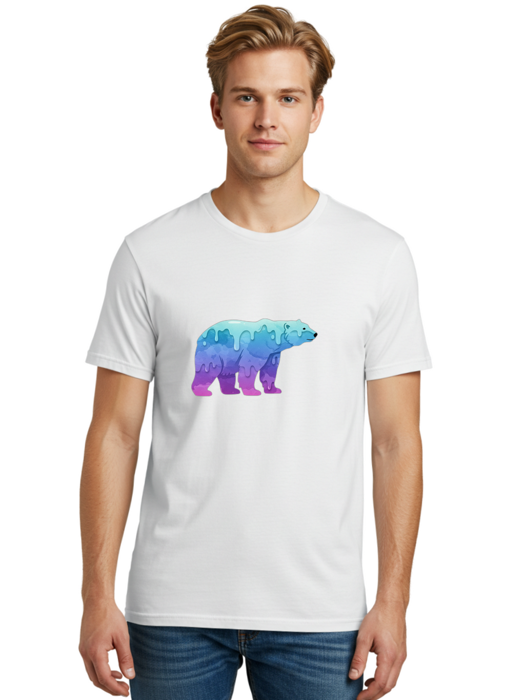 Melting-Polar-Bear-2 Men'S Graphic Tee, 100% Cotton, Comfortable Casual Summer Wear, Machine Washable, Vintage Camera, Old Camera, Antique Camera, Black Camera, Classic Photography, Photography Equipment, Nostalgic Device, Film Camera, Baf210