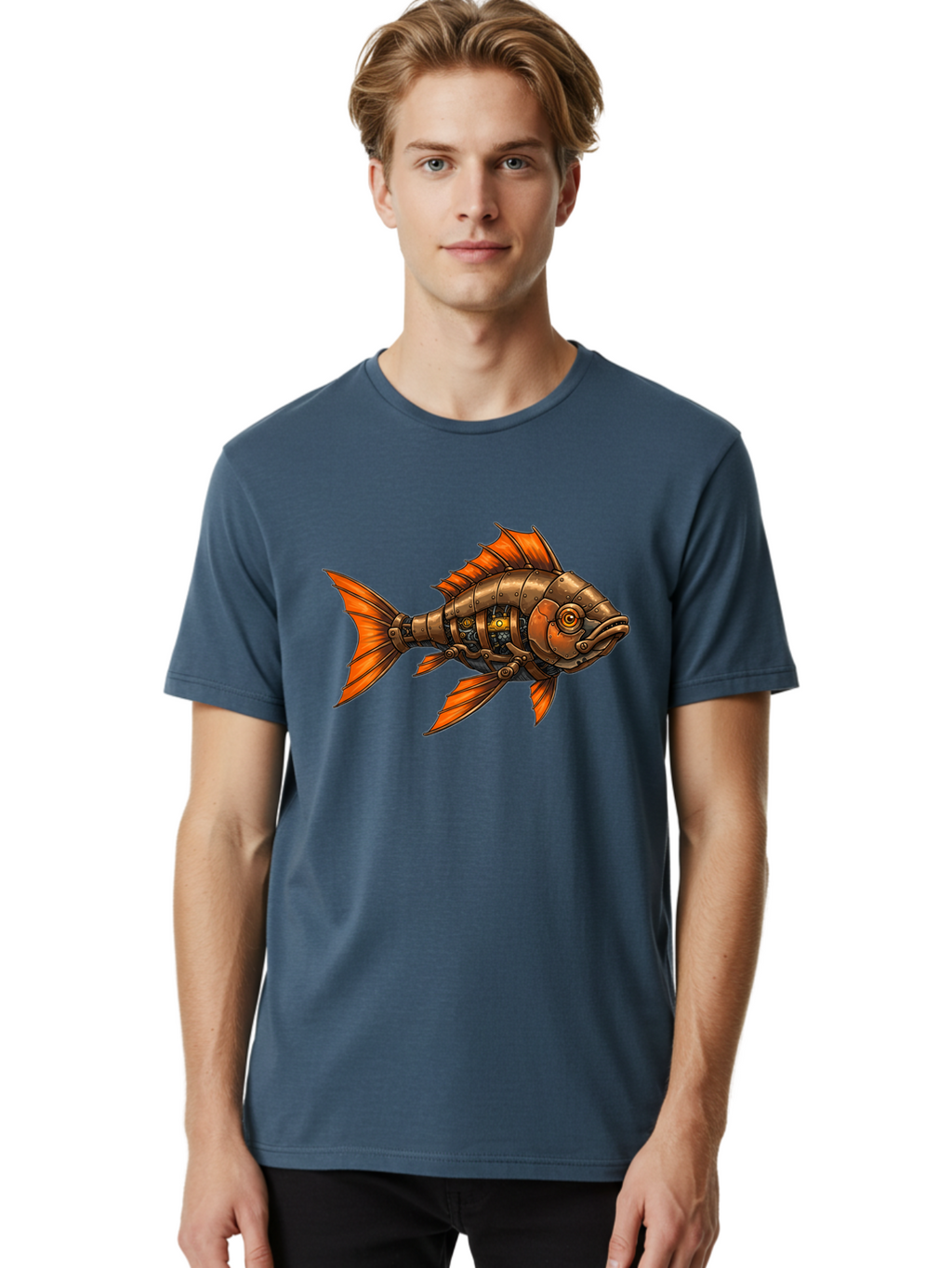 Metal-Fish Men'S Graphic Tee, 100% Cotton, Comfortable Casual Summer Wear, Machine Washable, Vintage Camera, Old Camera, Antique Camera, Black Camera, Classic Photography, Photography Equipment, Nostalgic Device, Film Camera, Camera Art Baf213