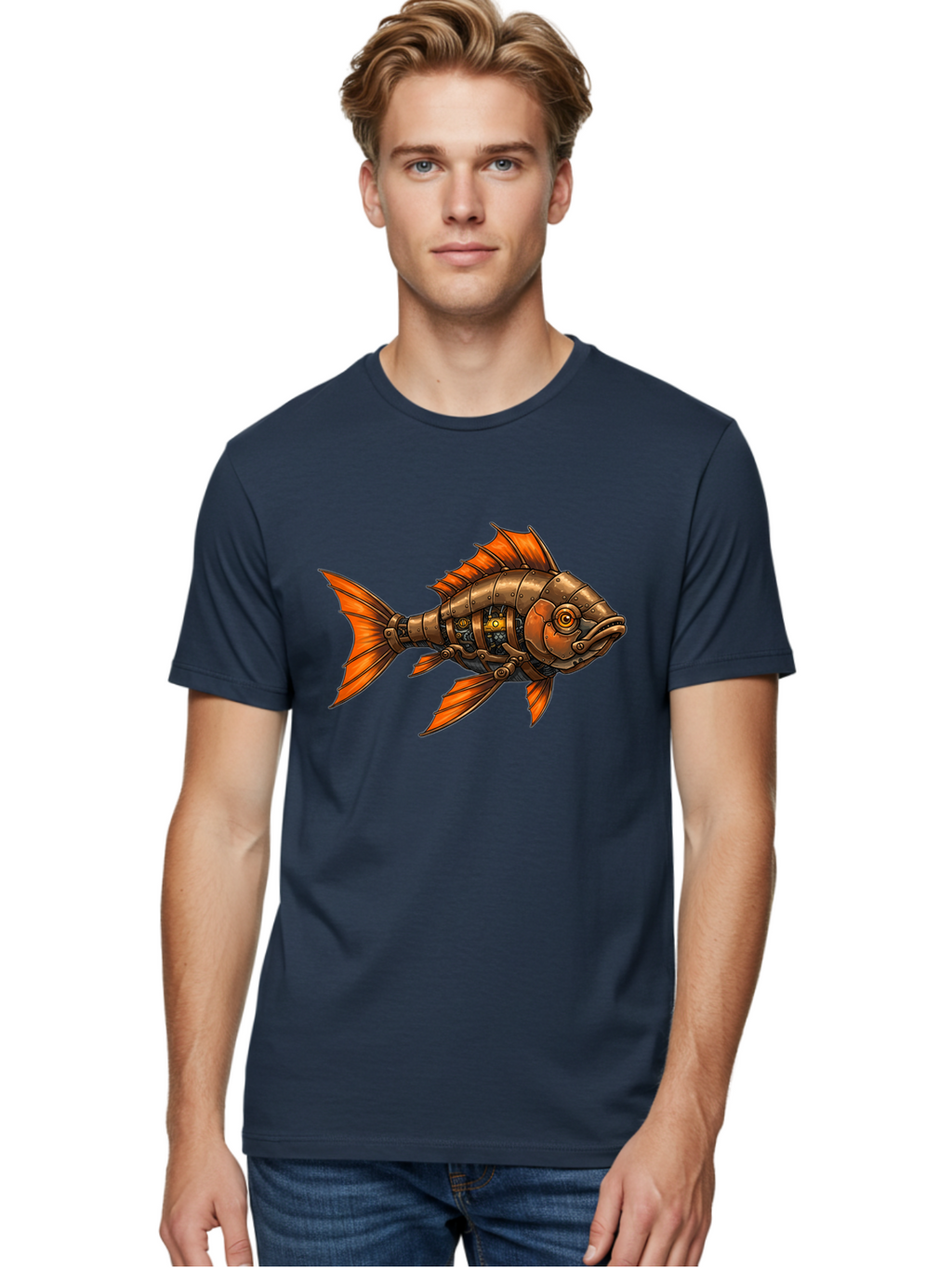 Metal-Fish Men'S Graphic Tee, 100% Cotton, Comfortable Casual Summer Wear, Machine Washable, Vintage Camera, Old Camera, Antique Camera, Black Camera, Classic Photography, Photography Equipment, Nostalgic Device, Film Camera, Camera Art Baf213