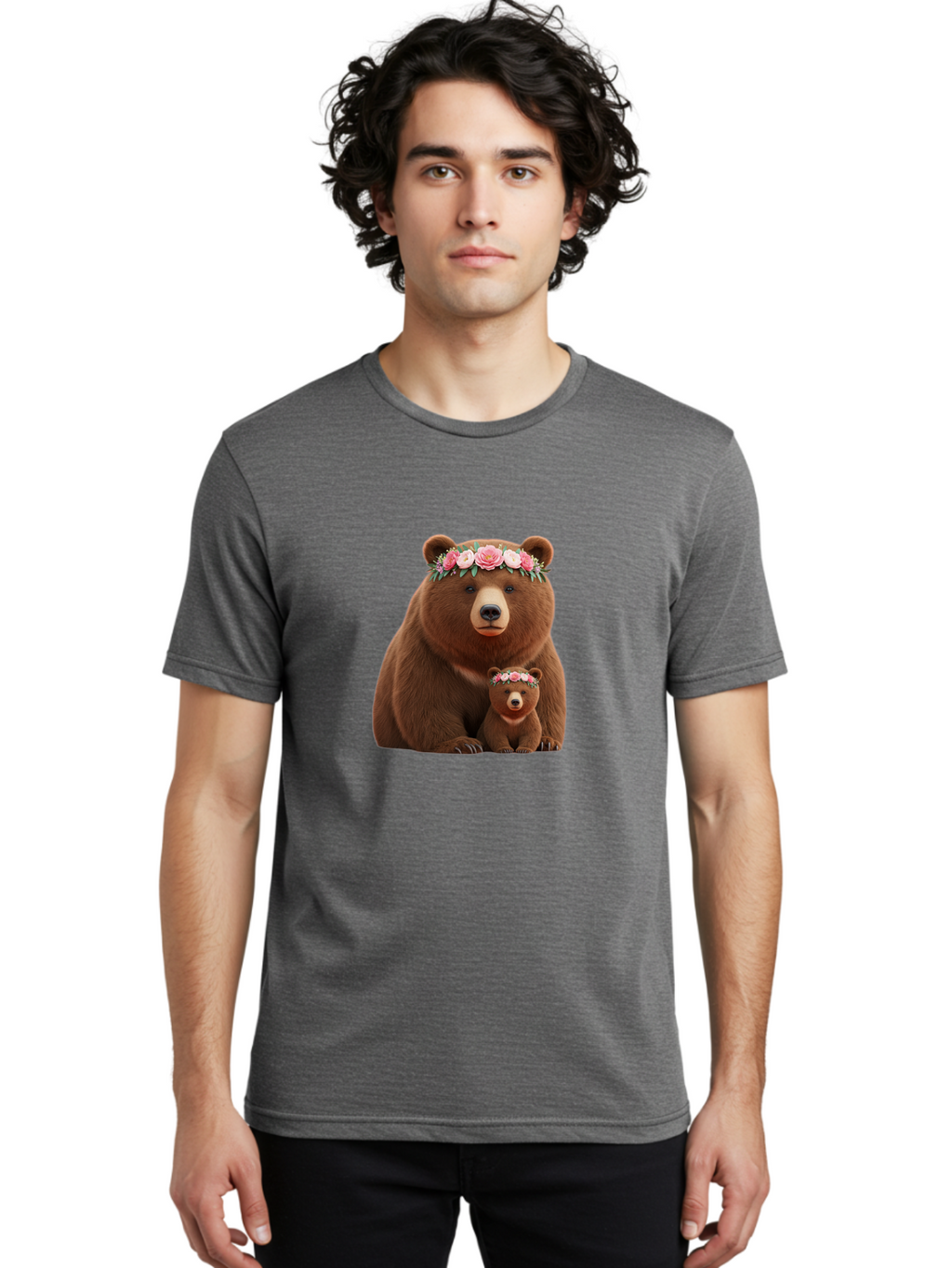 Mother-Bear-Cub Men'S Graphic Tee, 100% Cotton, Comfortable Casual Summer Wear, Machine Washable, Vintage Camera, Old Camera, Antique Camera, Black Camera, Classic Photography, Photography Equipment, Nostalgic Device, Film Camera, Camera Art Baf233