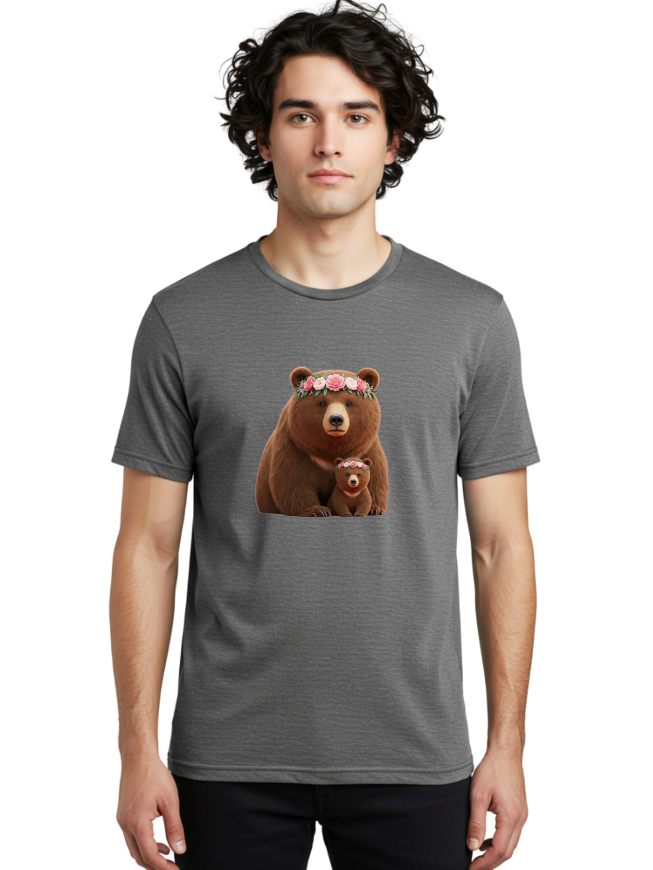 Mother-Bear-Cub Men'S Graphic Tee, 100% Cotton, Comfortable Casual Summer Wear, Machine Washable, Vintage Camera, Old Camera, Antique Camera, Black Camera, Classic Photography, Photography Equipment, Nostalgic Device, Film Camera, Camera Art Baf233