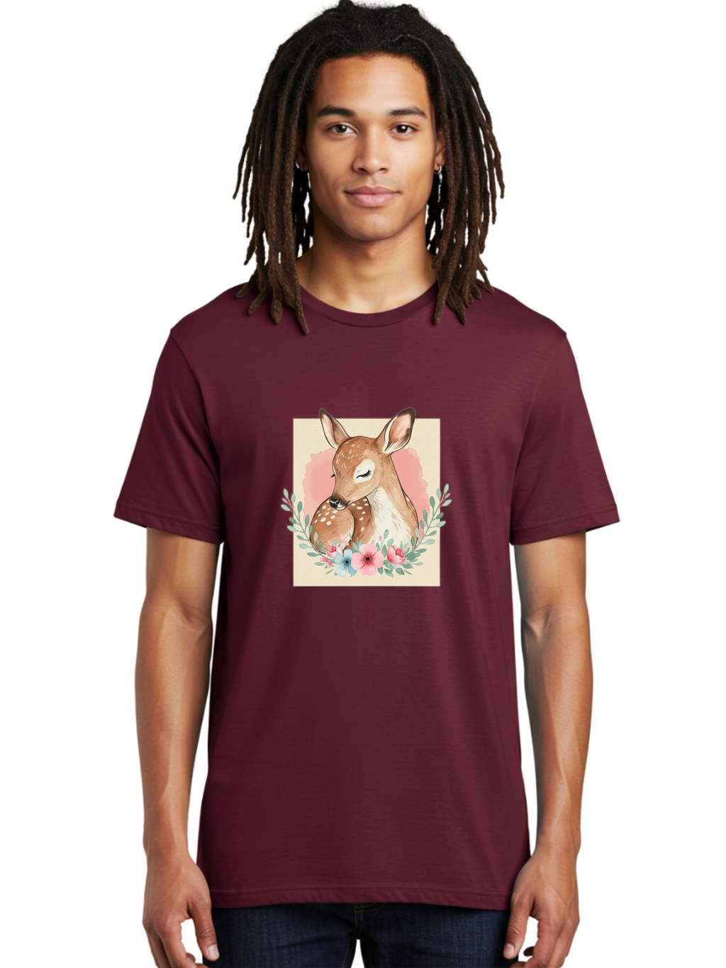 Mother-Deer-And-Fawn Men'S Graphic Tee, 100% Cotton, Comfortable Casual Summer Wear, Machine Washable, Vintage Camera, Old Camera, Antique Camera, Black Camera, Classic Photography, Photography Equipment, Nostalgic Device, Film Camera, Baf234