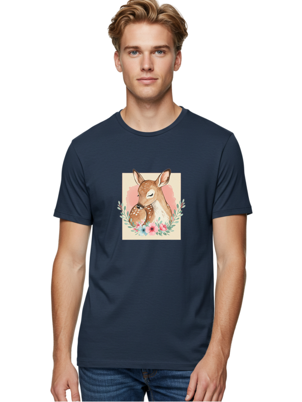 Mother-Deer-And-Fawn Men'S Graphic Tee, 100% Cotton, Comfortable Casual Summer Wear, Machine Washable, Vintage Camera, Old Camera, Antique Camera, Black Camera, Classic Photography, Photography Equipment, Nostalgic Device, Film Camera, Baf234
