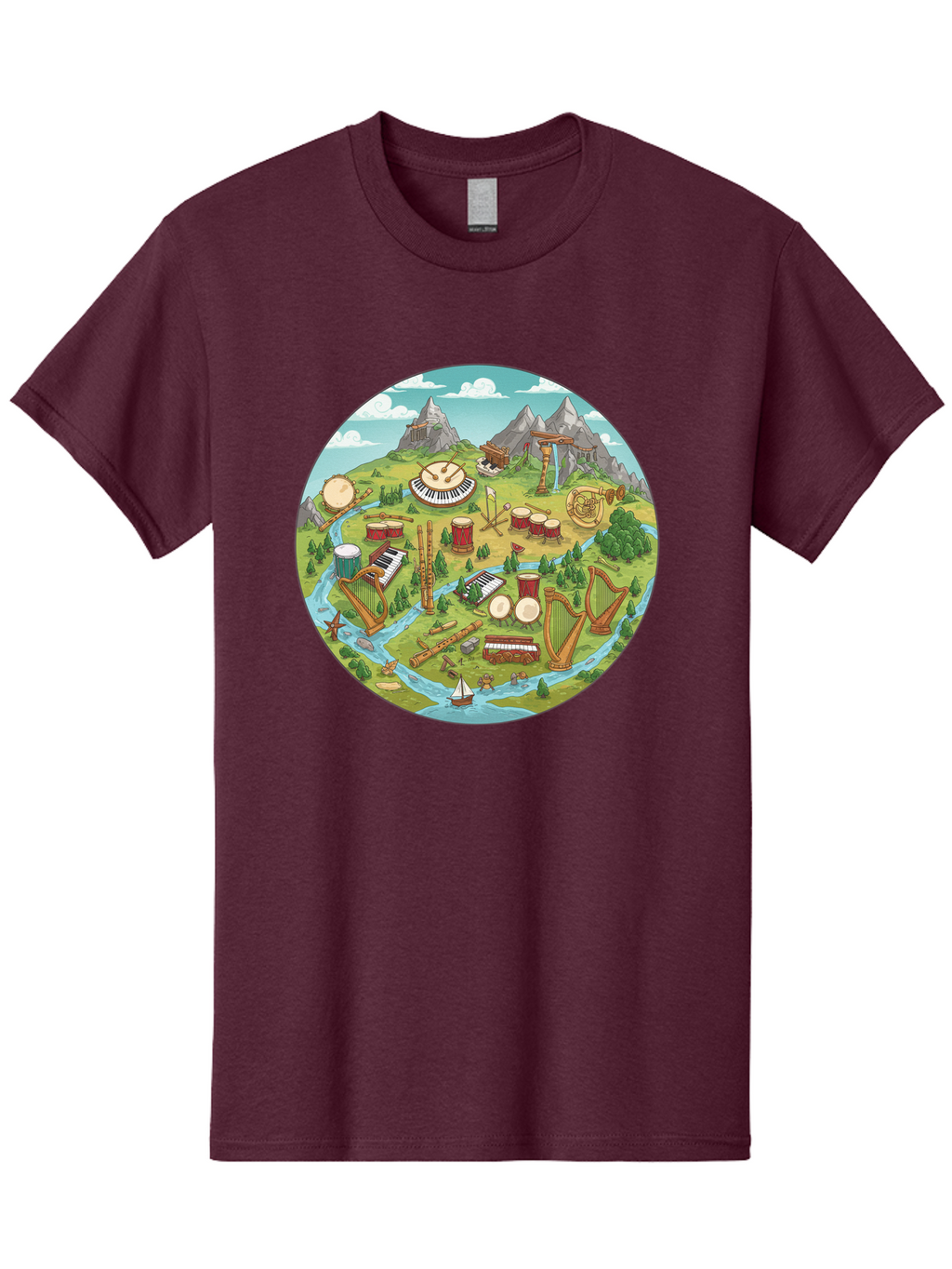 Music-Instruments-Landscape Men'S Graphic Tee, 100% Cotton, Comfortable Casual Summer Wear, Machine Washable, Vintage Camera, Old Camera, Antique Camera, Black Camera, Classic Photography, Photography Equipment, Nostalgic Device, Film Camera, Baf236