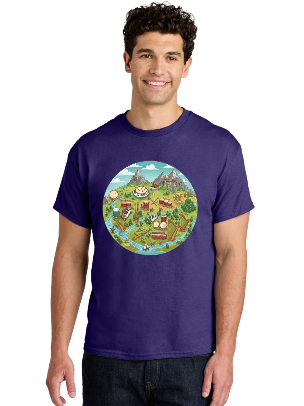 Music-Instruments-Landscape Men'S Graphic Tee, 100% Cotton, Comfortable Casual Summer Wear, Machine Washable, Vintage Camera, Old Camera, Antique Camera, Black Camera, Classic Photography, Photography Equipment, Nostalgic Device, Film Camera, Baf236