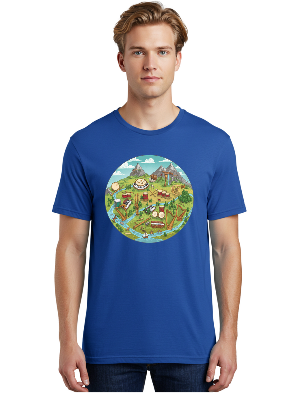 Music-Instruments-Landscape Men'S Graphic Tee, 100% Cotton, Comfortable Casual Summer Wear, Machine Washable, Vintage Camera, Old Camera, Antique Camera, Black Camera, Classic Photography, Photography Equipment, Nostalgic Device, Film Camera, Baf236