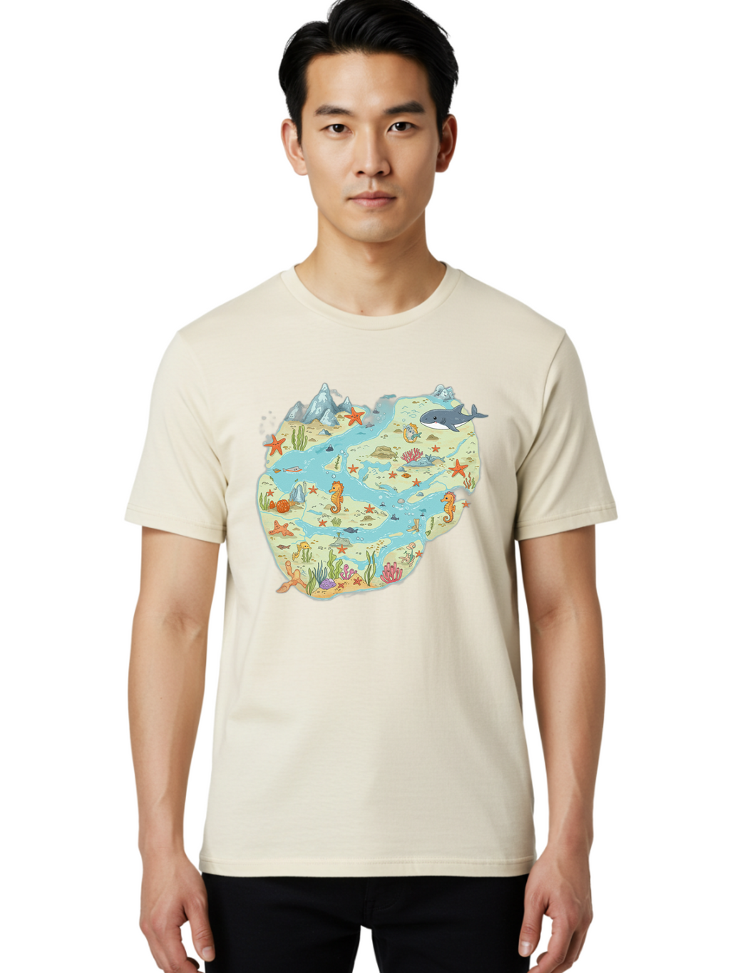 Ocean-Puzzle Men'S Graphic Tee, 100% Cotton, Comfortable Casual Summer Wear, Machine Washable, Vintage Camera, Old Camera, Antique Camera, Black Camera, Classic Photography, Photography Equipment, Nostalgic Device, Film Camera, Camera Art Baf240