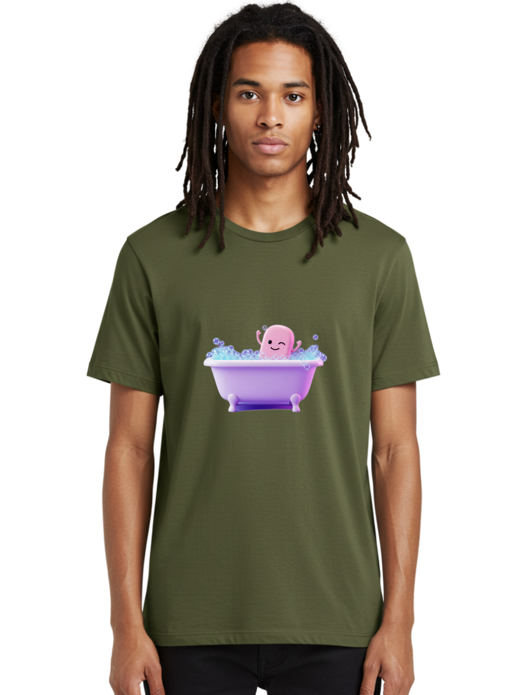 Octopus-In-Bathtub Men'S Graphic Tee, 100% Cotton, Comfortable Casual Summer Wear, Machine Washable, Vintage Camera, Old Camera, Antique Camera, Black Camera, Classic Photography, Photography Equipment, Nostalgic Device, Film Camera, Baf241