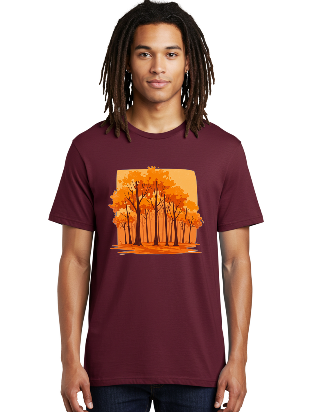 Orange-Forest Men'S Graphic Tee, 100% Cotton, Comfortable Casual Summer Wear, Machine Washable, Vintage Camera, Old Camera, Antique Camera, Black Camera, Classic Photography, Photography Equipment, Nostalgic Device, Film Camera, Camera Art Baf243
