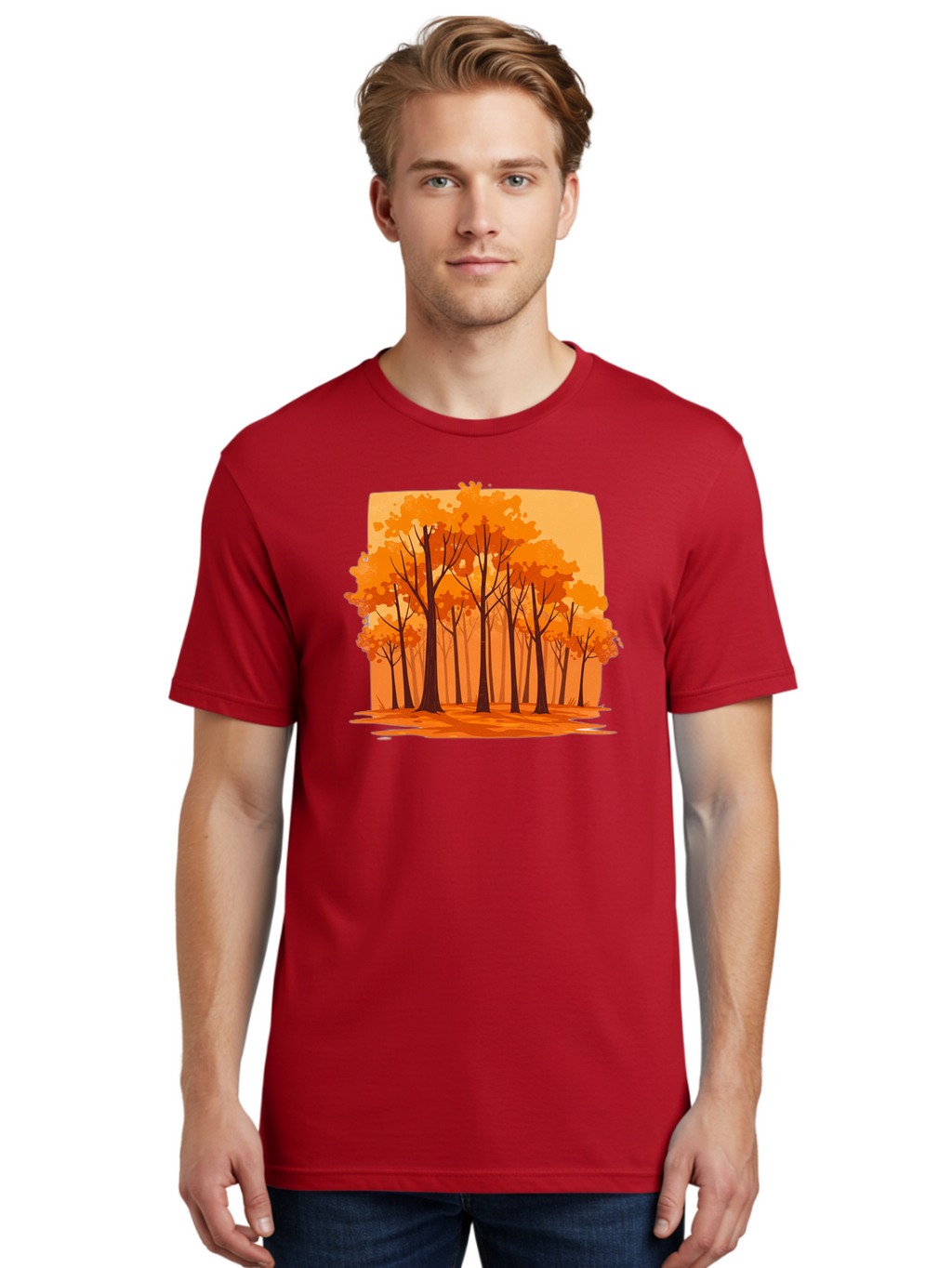 Orange-Forest Men'S Graphic Tee, 100% Cotton, Comfortable Casual Summer Wear, Machine Washable, Vintage Camera, Old Camera, Antique Camera, Black Camera, Classic Photography, Photography Equipment, Nostalgic Device, Film Camera, Camera Art Baf243