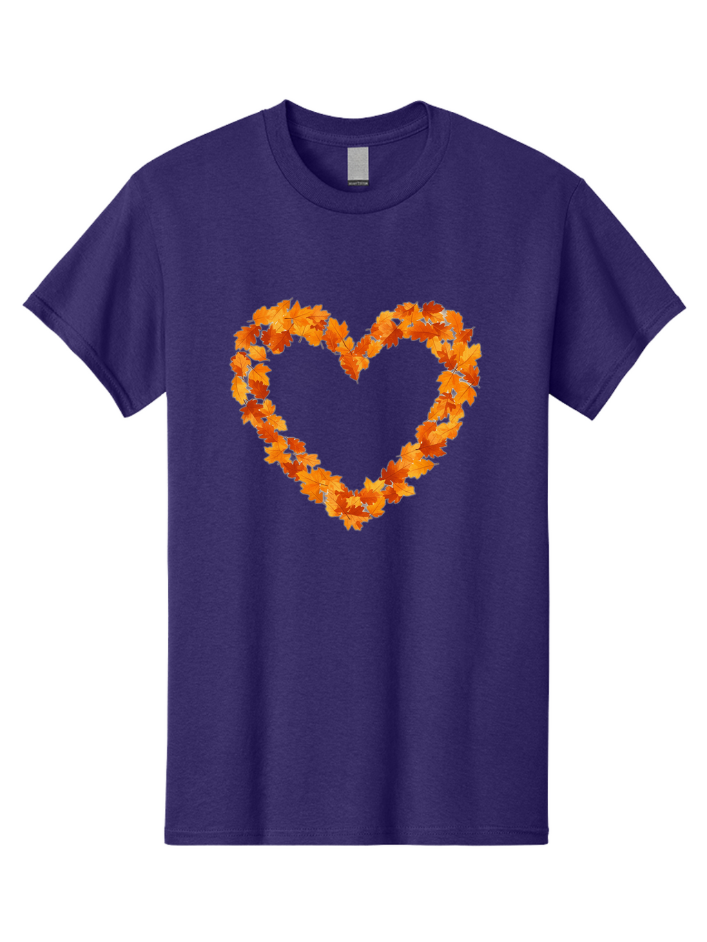 Orange-Leaves-Heart Men'S Graphic Tee, 100% Cotton, Comfortable Casual Summer Wear, Machine Washable, Vintage Camera, Old Camera, Antique Camera, Black Camera, Classic Photography, Photography Equipment, Nostalgic Device, Film Camera, Baf244