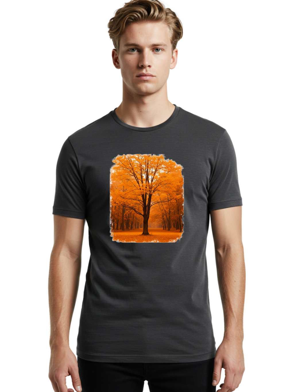 Orange-Tree Men'S Graphic Tee, 100% Cotton, Comfortable Casual Summer Wear, Machine Washable, Vintage Camera, Old Camera, Antique Camera, Black Camera, Classic Photography, Photography Equipment, Nostalgic Device, Film Camera, Camera Art Baf247