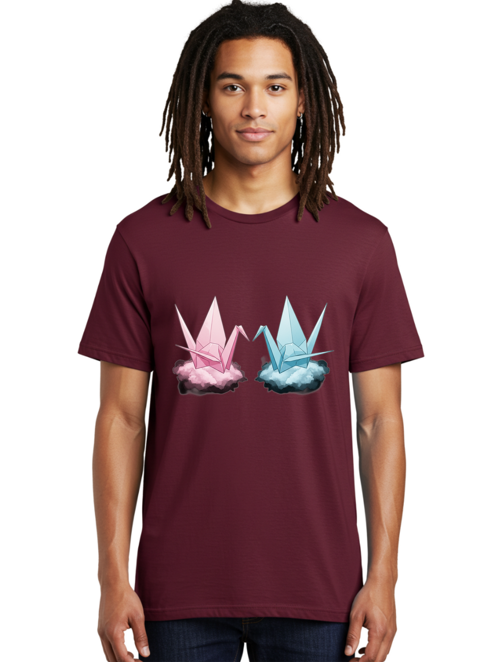 Origami-Cranes Men'S Graphic Tee, 100% Cotton, Comfortable Casual Summer Wear, Machine Washable, Vintage Camera, Old Camera, Antique Camera, Black Camera, Classic Photography, Photography Equipment, Nostalgic Device, Film Camera, Camera Art Baf257