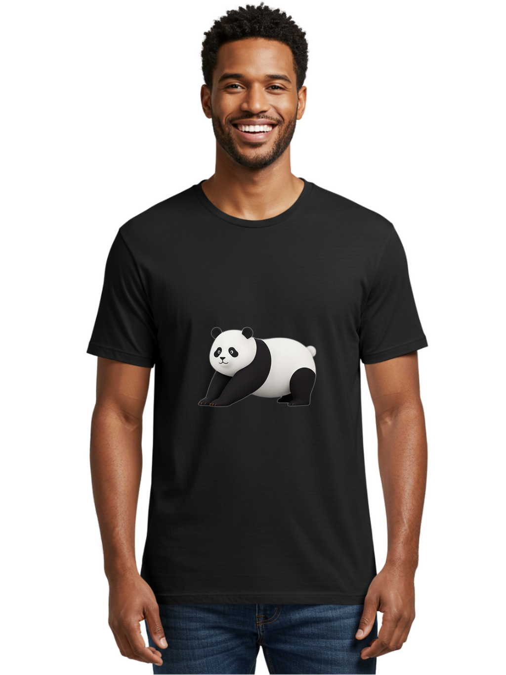 Panda-1 Men'S Graphic Tee, 100% Cotton, Comfortable Casual Summer Wear, Machine Washable, Vintage Camera, Old Camera, Antique Camera, Black Camera, Classic Photography, Photography Equipment, Nostalgic Device, Film Camera, Camera Art Baf259