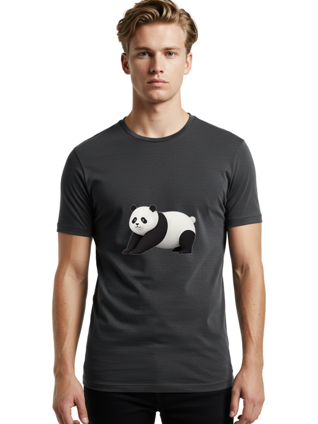 Panda-1 Men'S Graphic Tee, 100% Cotton, Comfortable Casual Summer Wear, Machine Washable, Vintage Camera, Old Camera, Antique Camera, Black Camera, Classic Photography, Photography Equipment, Nostalgic Device, Film Camera, Camera Art Baf259