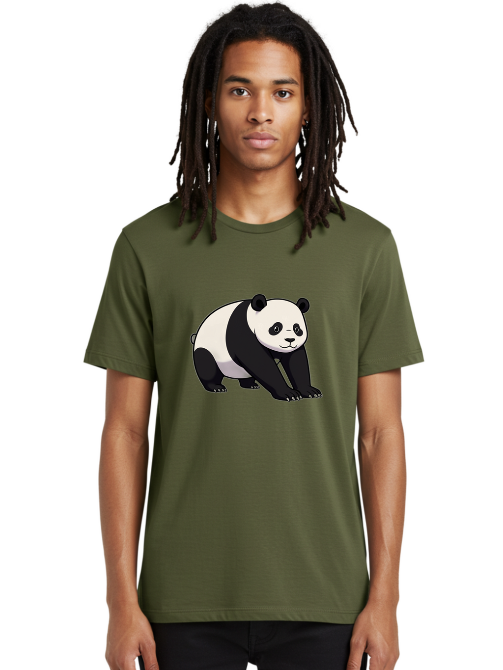 Panda-2 Men'S Graphic Tee, 100% Cotton, Comfortable Casual Summer Wear, Machine Washable, Vintage Camera, Old Camera, Antique Camera, Black Camera, Classic Photography, Photography Equipment, Nostalgic Device, Film Camera, Camera Art Baf260