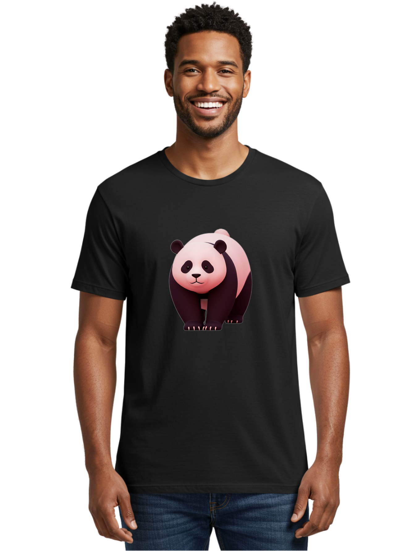 Panda-3 Men'S Graphic Tee, 100% Cotton, Comfortable Casual Summer Wear, Machine Washable, Vintage Camera, Old Camera, Antique Camera, Black Camera, Classic Photography, Photography Equipment, Nostalgic Device, Film Camera, Camera Art Baf261