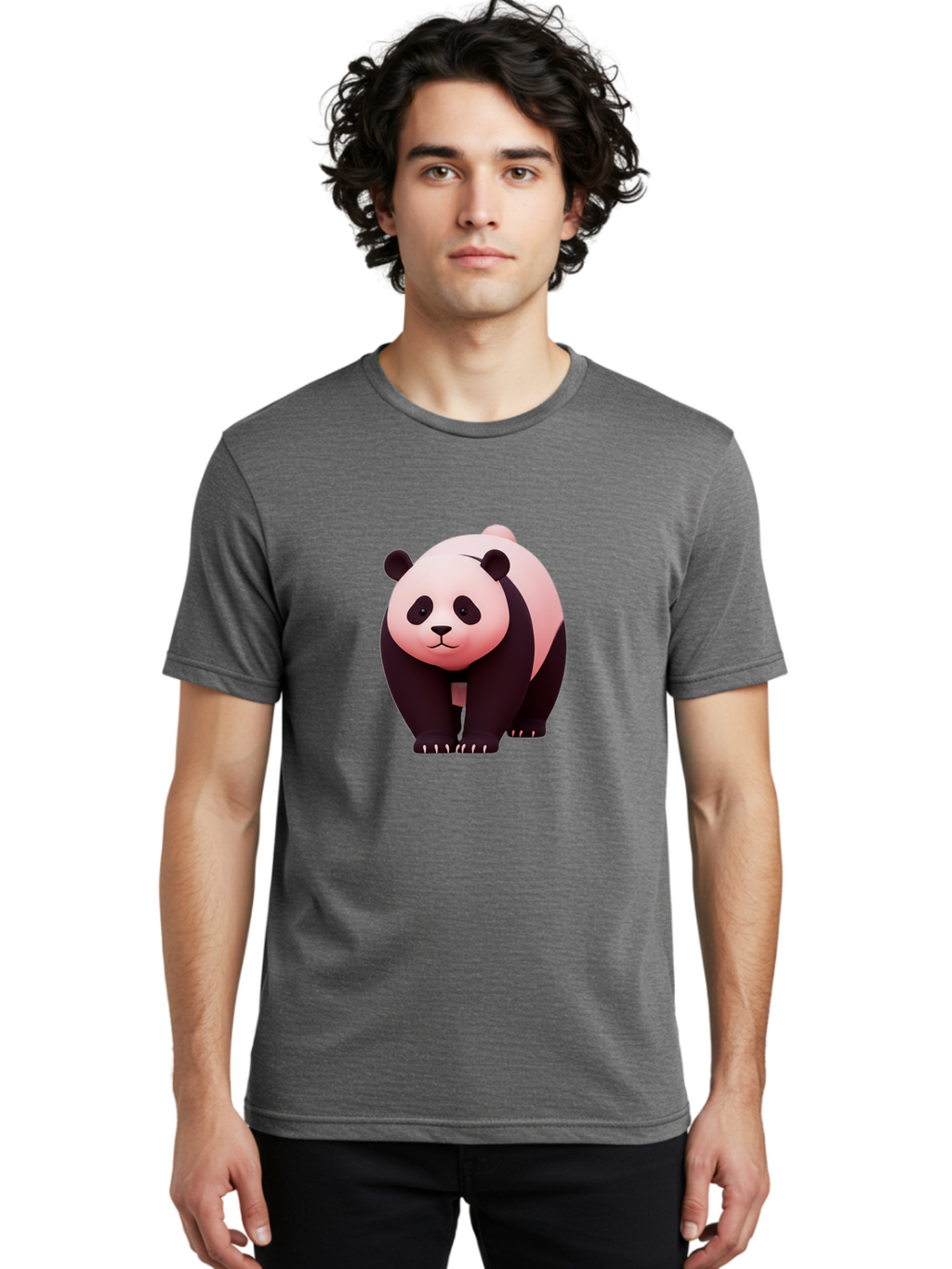 Panda-3 Men'S Graphic Tee, 100% Cotton, Comfortable Casual Summer Wear, Machine Washable, Vintage Camera, Old Camera, Antique Camera, Black Camera, Classic Photography, Photography Equipment, Nostalgic Device, Film Camera, Camera Art Baf261