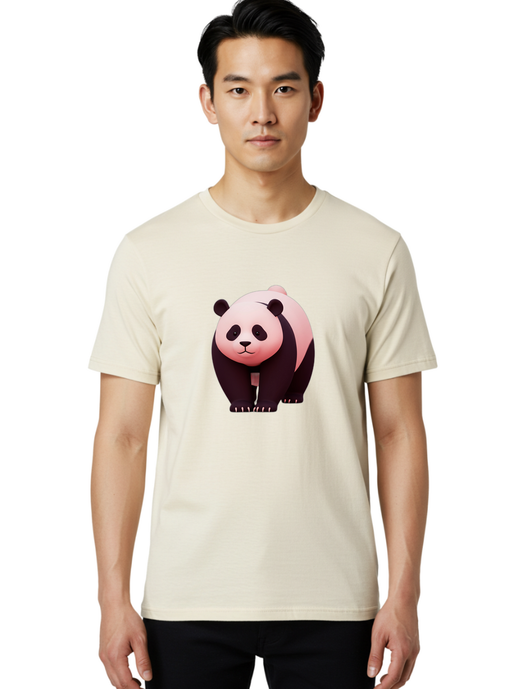 Panda-3 Men'S Graphic Tee, 100% Cotton, Comfortable Casual Summer Wear, Machine Washable, Vintage Camera, Old Camera, Antique Camera, Black Camera, Classic Photography, Photography Equipment, Nostalgic Device, Film Camera, Camera Art Baf261