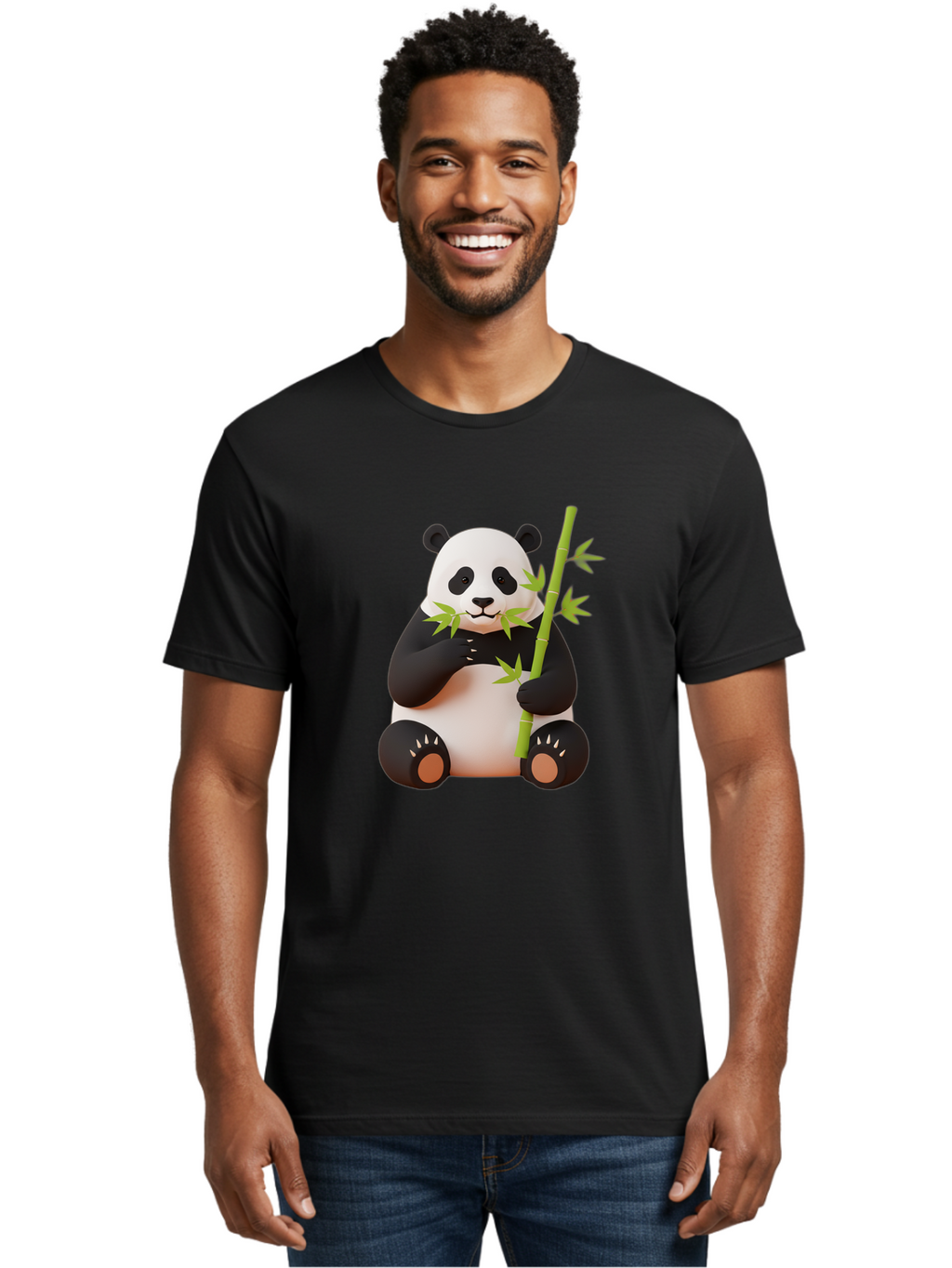 Panda-6 Men'S Graphic Tee, 100% Cotton, Comfortable Casual Summer Wear, Machine Washable, Vintage Camera, Old Camera, Antique Camera, Black Camera, Classic Photography, Photography Equipment, Nostalgic Device, Film Camera, Camera Art Baf264