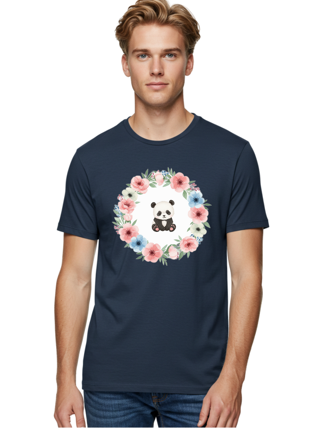 Panda-And-Flowers Men'S Graphic Tee, 100% Cotton, Comfortable Casual Summer Wear, Machine Washable, Vintage Camera, Old Camera, Antique Camera, Black Camera, Classic Photography, Photography Equipment, Nostalgic Device, Film Camera, Camera Art Baf266