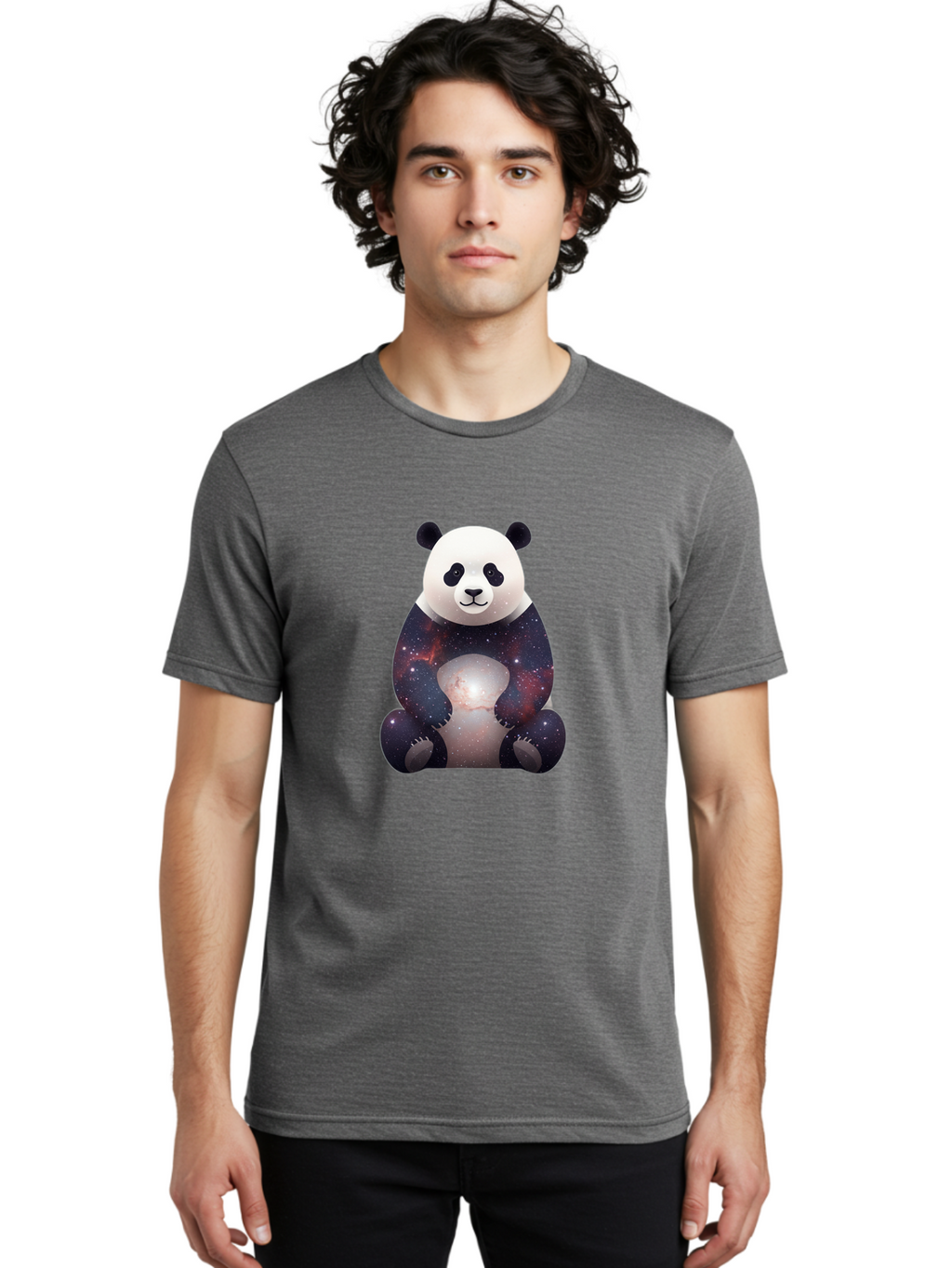 Panda-Bear-Galaxy Men'S Graphic Tee, 100% Cotton, Comfortable Casual Summer Wear, Machine Washable, Vintage Camera, Old Camera, Antique Camera, Black Camera, Classic Photography, Photography Equipment, Nostalgic Device, Film Camera, Camera Art Baf267
