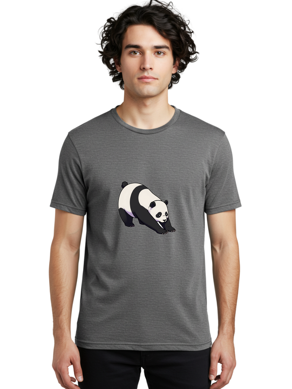 Panda-Doing-Yoga Men'S Graphic Tee, 100% Cotton, Comfortable Casual Summer Wear, Machine Washable, Vintage Camera, Old Camera, Antique Camera, Black Camera, Classic Photography, Photography Equipment, Nostalgic Device, Film Camera, Camera Art Baf272