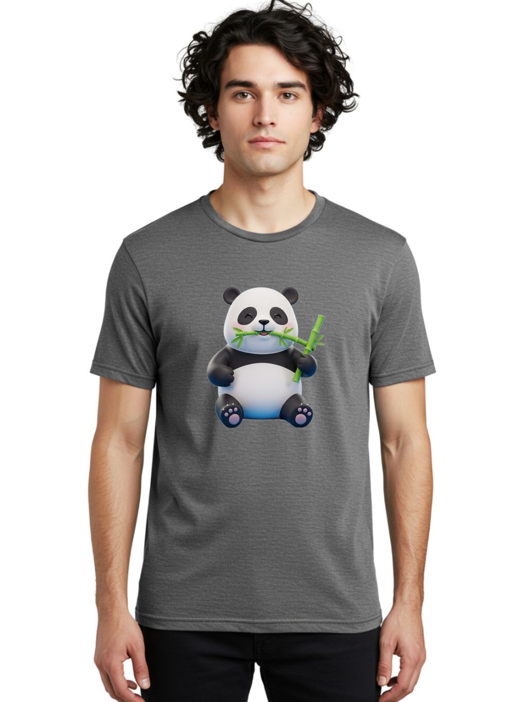 Panda-Eating-Bamboo-1 Men'S Graphic Tee, 100% Cotton, Comfortable Casual Summer Wear, Machine Washable, Vintage Camera, Old Camera, Antique Camera, Black Camera, Classic Photography, Photography Equipment, Nostalgic Device, Film Camera, Baf273