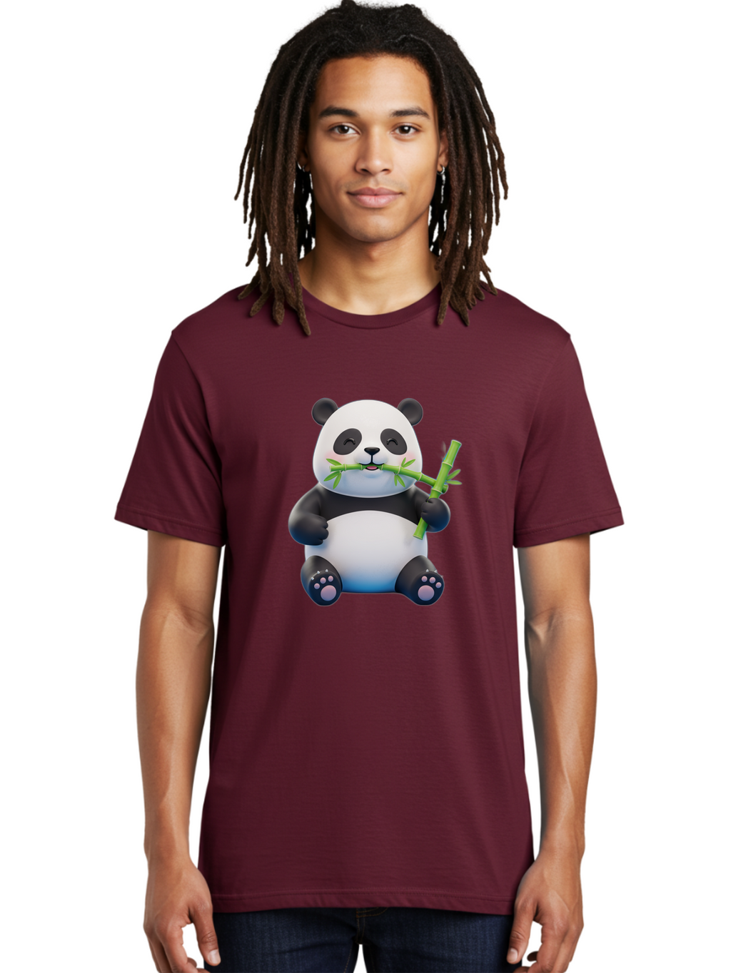 Panda-Eating-Bamboo-1 Men'S Graphic Tee, 100% Cotton, Comfortable Casual Summer Wear, Machine Washable, Vintage Camera, Old Camera, Antique Camera, Black Camera, Classic Photography, Photography Equipment, Nostalgic Device, Film Camera, Baf273