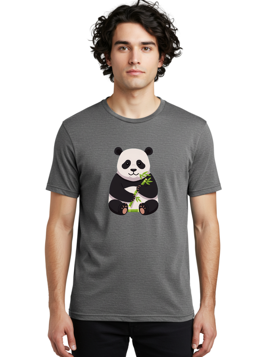 Panda-Eating-Bamboo-2 Men'S Graphic Tee, 100% Cotton, Comfortable Casual Summer Wear, Machine Washable, Vintage Camera, Old Camera, Antique Camera, Black Camera, Classic Photography, Photography Equipment, Nostalgic Device, Film Camera, Baf274