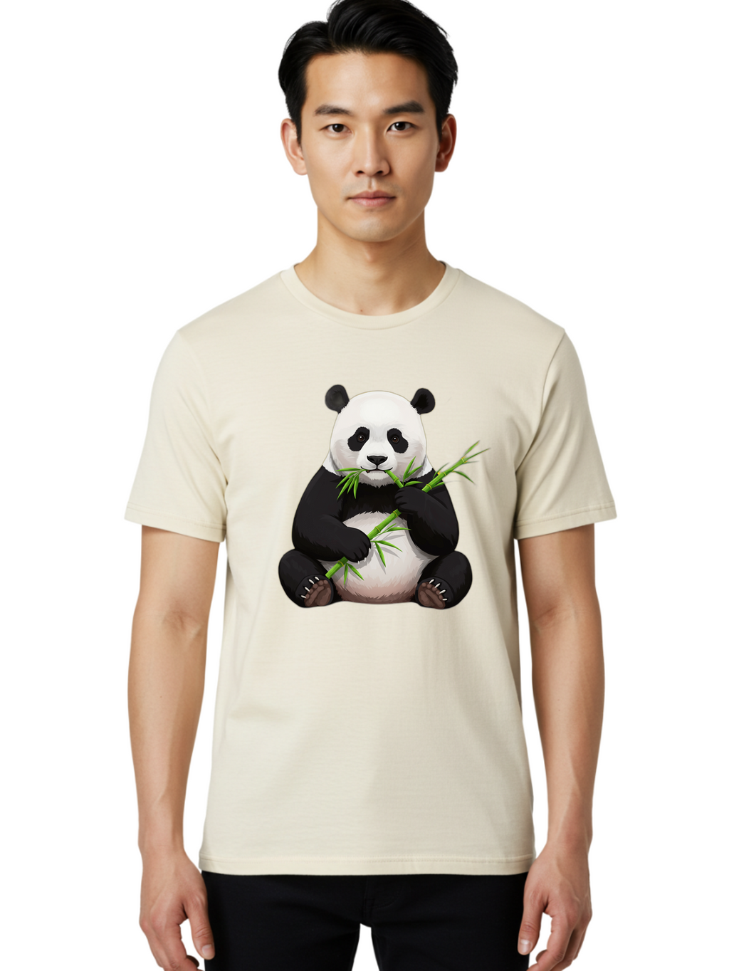 Panda-Eating-Bamboo-3 Men'S Graphic Tee, 100% Cotton, Comfortable Casual Summer Wear, Machine Washable, Vintage Camera, Old Camera, Antique Camera, Black Camera, Classic Photography, Photography Equipment, Nostalgic Device, Film Camera, Baf275