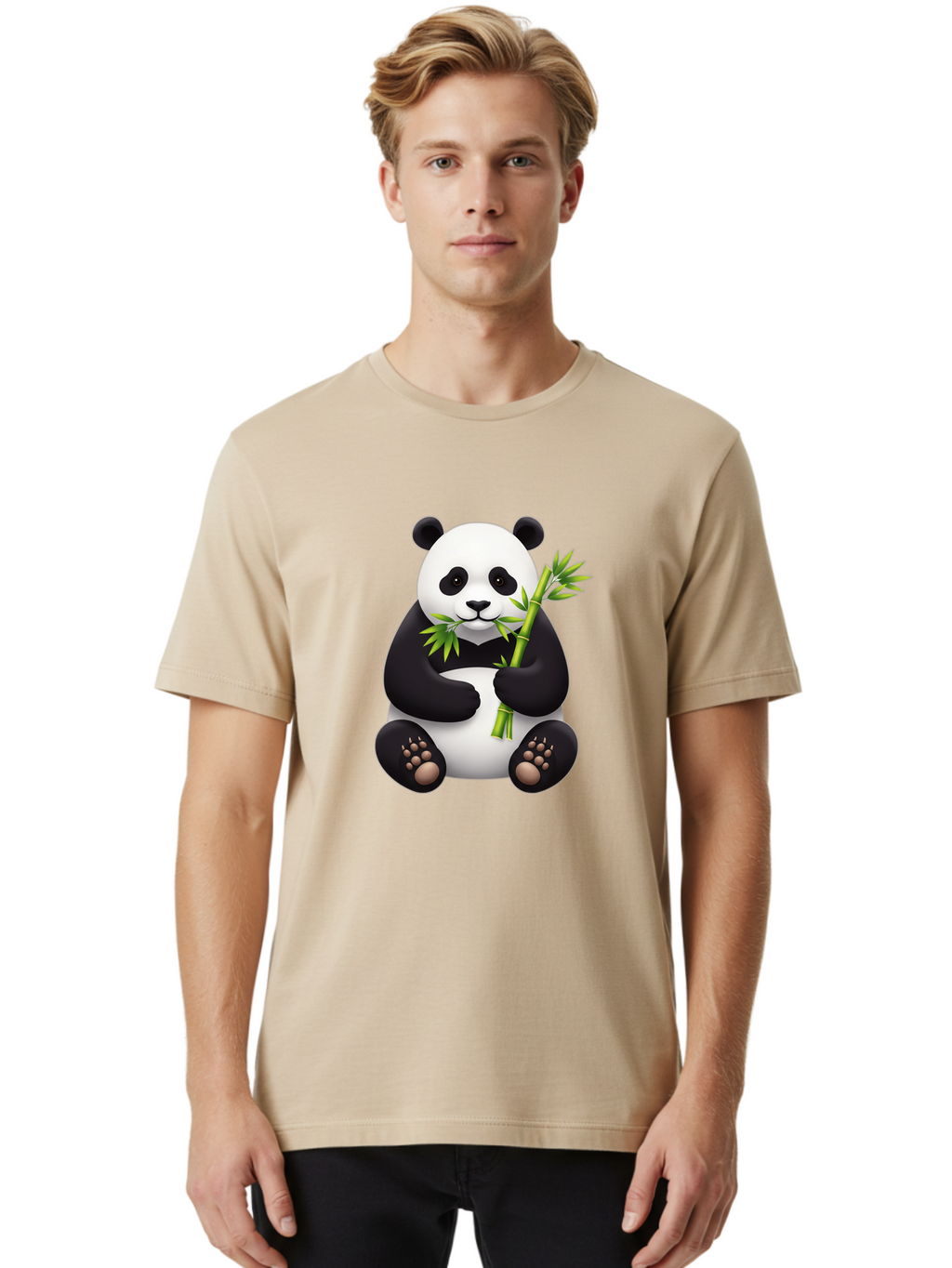 Panda-Eating-Bamboo-4 Men'S Graphic Tee, 100% Cotton, Comfortable Casual Summer Wear, Machine Washable, Vintage Camera, Old Camera, Antique Camera, Black Camera, Classic Photography, Photography Equipment, Nostalgic Device, Film Camera, Baf276