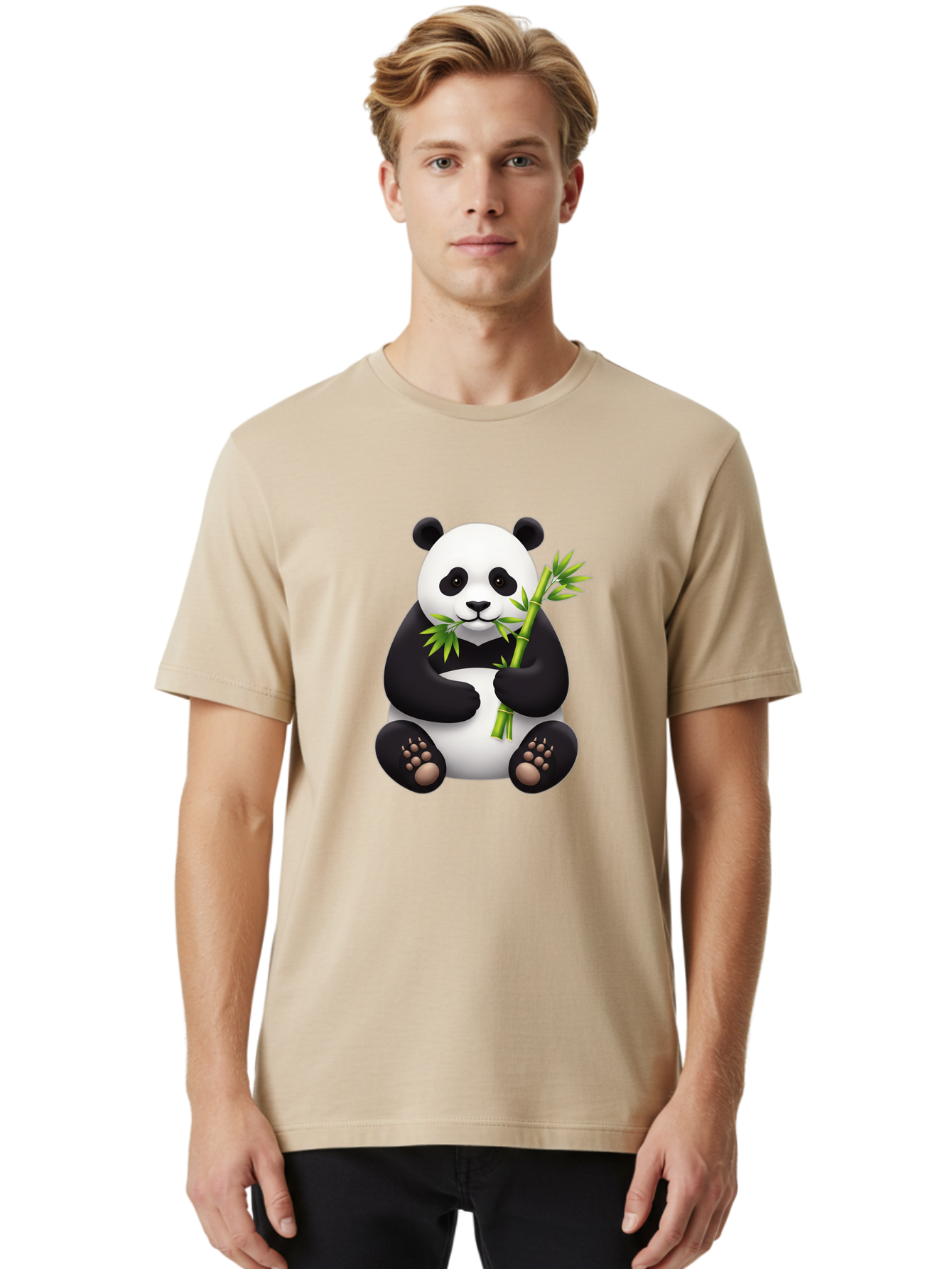 Panda-Eating-Bamboo-4 Men'S Graphic Tee, 100% Cotton, Comfortable Casual Summer Wear, Machine Washable, Vintage Camera, Old Camera, Antique Camera, Black Camera, Classic Photography, Photography Equipment, Nostalgic Device, Film Camera, Baf276