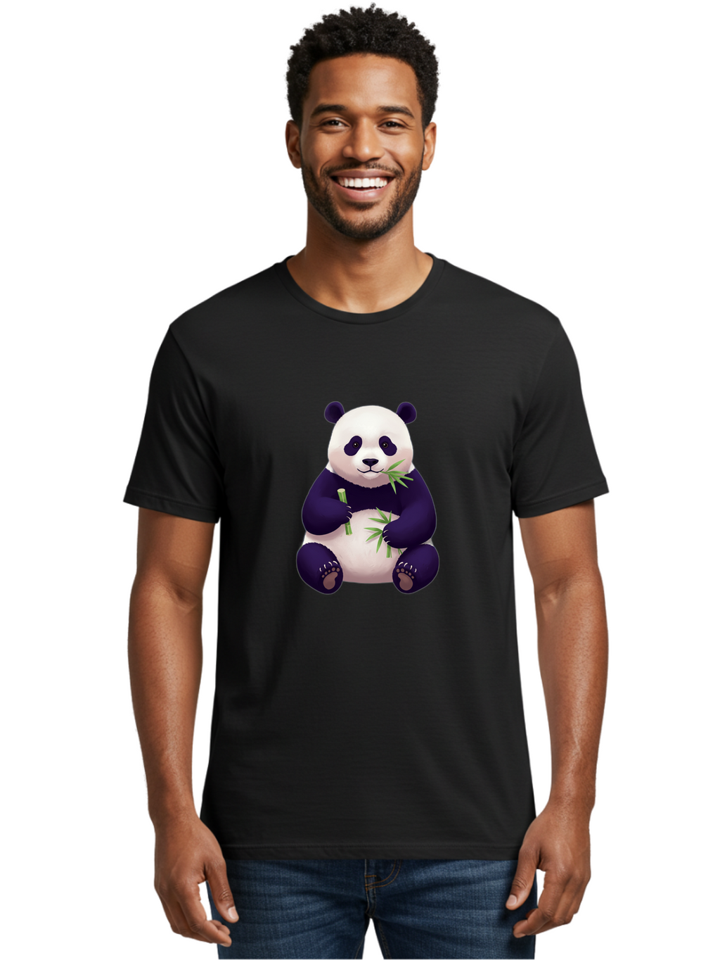 Panda-Eating-Bamboo-5 Men'S Graphic Tee, 100% Cotton, Comfortable Casual Summer Wear, Machine Washable, Vintage Camera, Old Camera, Antique Camera, Black Camera, Classic Photography, Photography Equipment, Nostalgic Device, Film Camera, Baf277