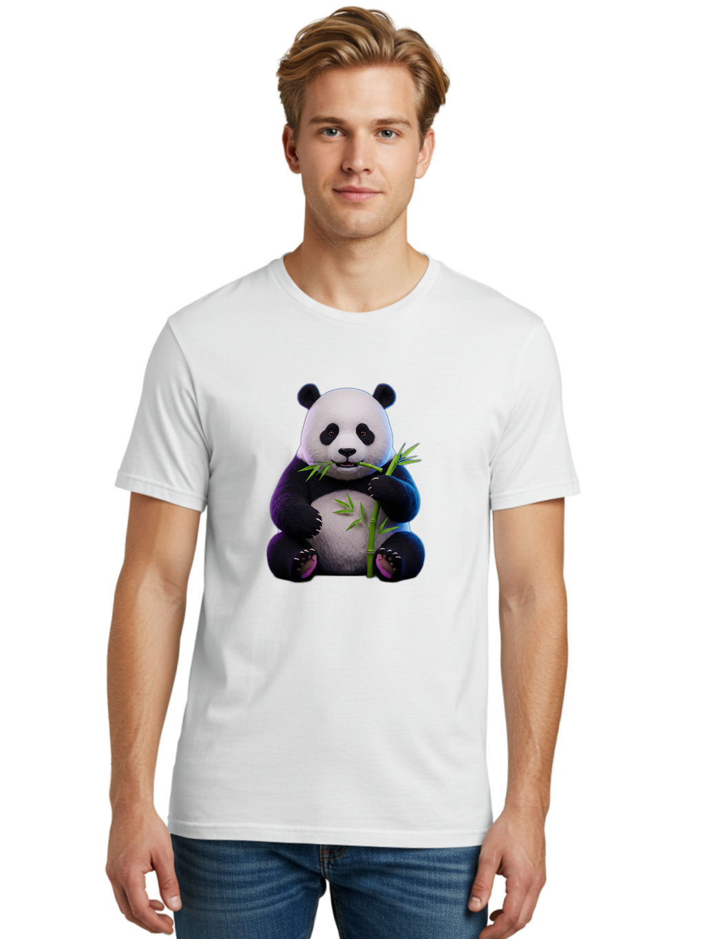 Panda-Eating-Bamboo-6 Men'S Graphic Tee, 100% Cotton, Comfortable Casual Summer Wear, Machine Washable, Vintage Camera, Old Camera, Antique Camera, Black Camera, Classic Photography, Photography Equipment, Nostalgic Device, Film Camera, Baf278