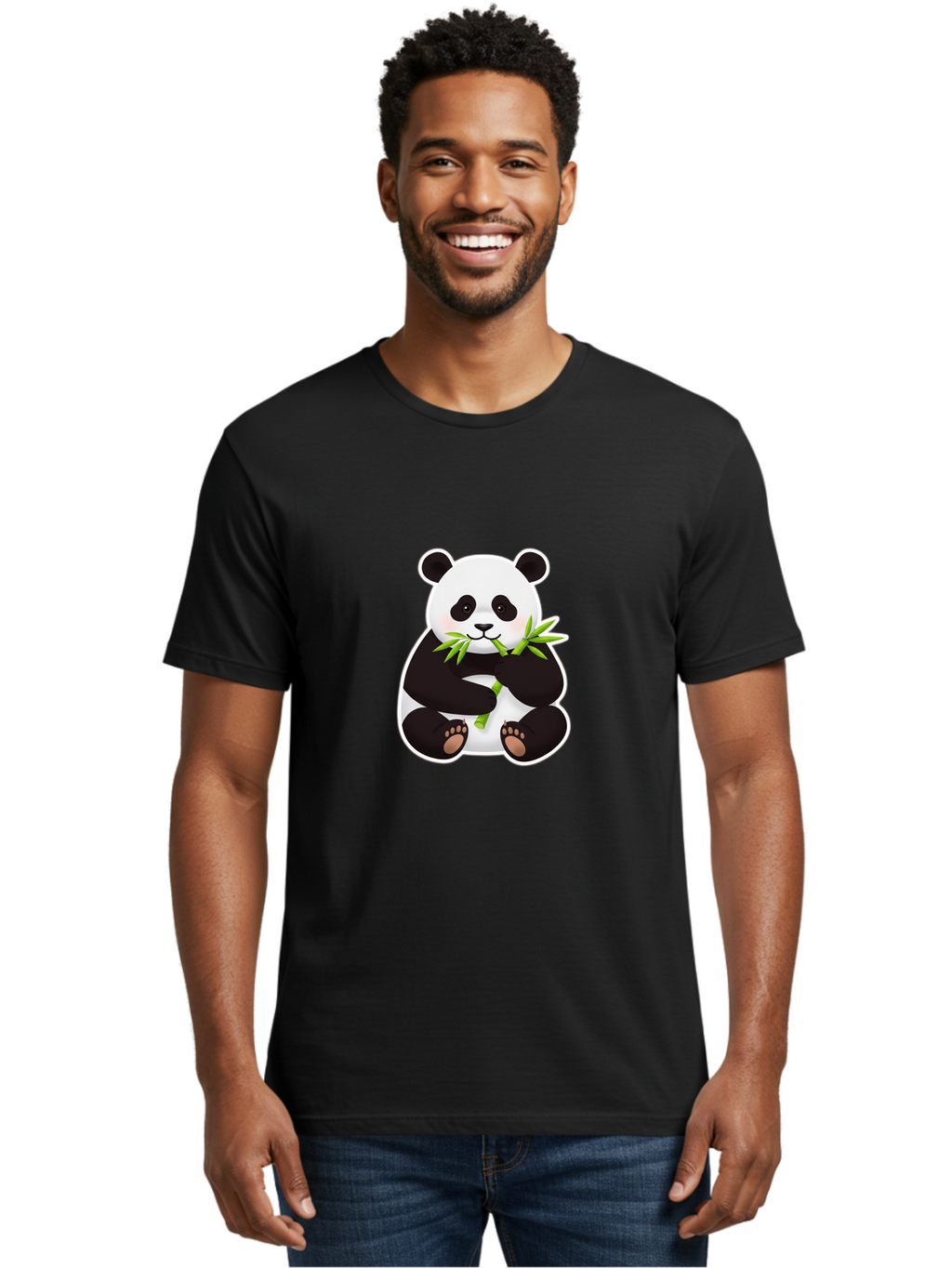 Panda-Eating-Bamboo-7 Men'S Graphic Tee, 100% Cotton, Comfortable Casual Summer Wear, Machine Washable, Vintage Camera, Old Camera, Antique Camera, Black Camera, Classic Photography, Photography Equipment, Nostalgic Device, Film Camera, Baf279