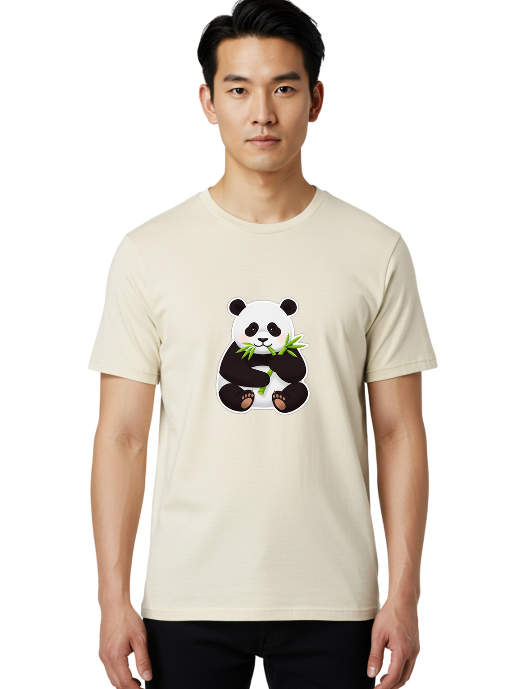 Panda-Eating-Bamboo-7 Men'S Graphic Tee, 100% Cotton, Comfortable Casual Summer Wear, Machine Washable, Vintage Camera, Old Camera, Antique Camera, Black Camera, Classic Photography, Photography Equipment, Nostalgic Device, Film Camera, Baf279