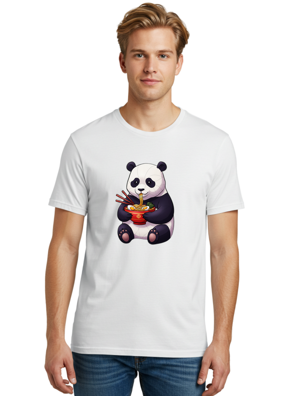 Panda-Eating-Noodles-3 Men'S Graphic Tee, 100% Cotton, Comfortable Casual Summer Wear, Machine Washable, Vintage Camera, Old Camera, Antique Camera, Black Camera, Classic Photography, Photography Equipment, Nostalgic Device, Film Camera, Baf283