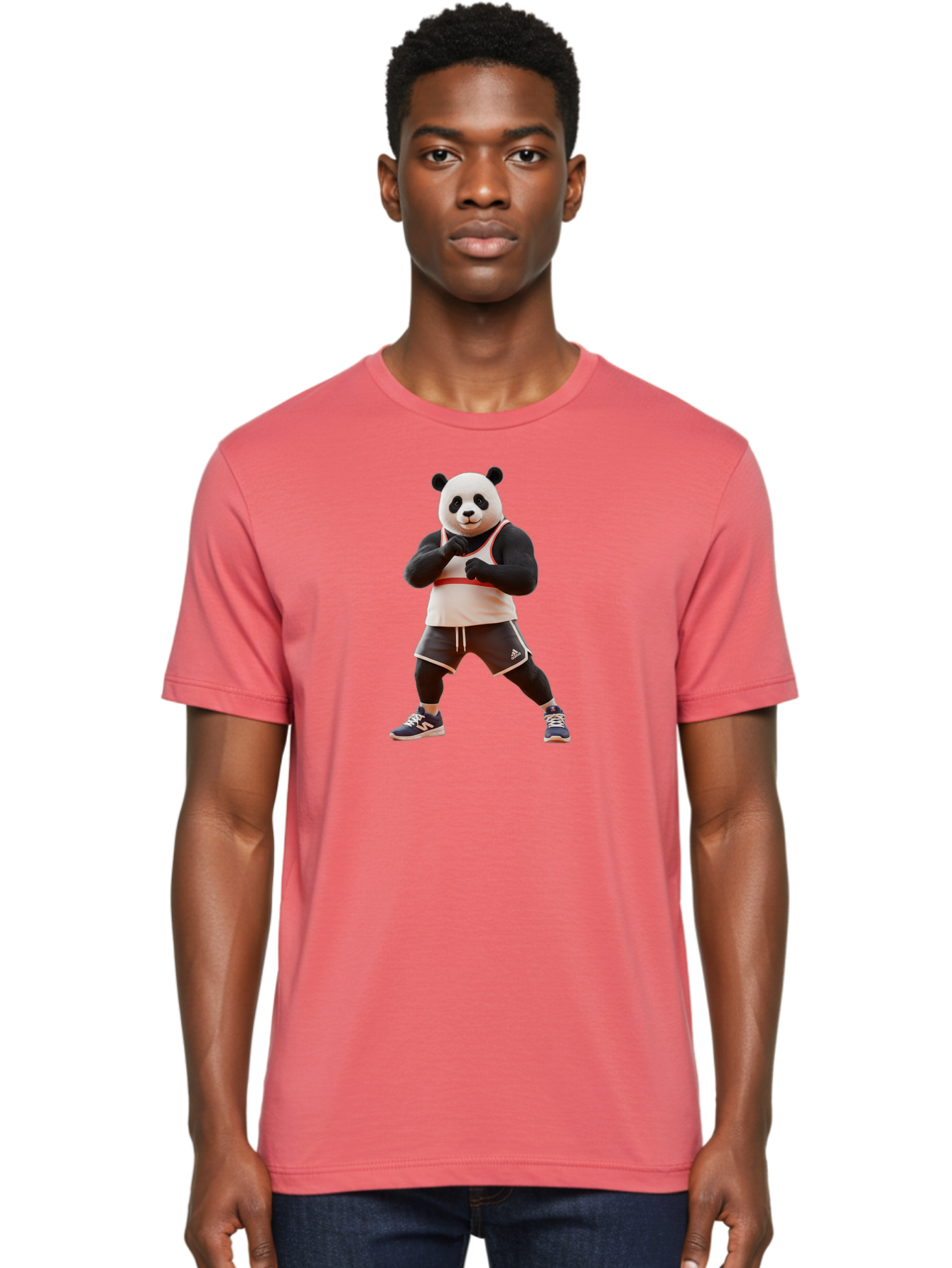 Panda-In-Boxing-Stance Men'S Graphic Tee, 100% Cotton, Comfortable Casual Summer Wear, Machine Washable, Vintage Camera, Old Camera, Antique Camera, Black Camera, Classic Photography, Photography Equipment, Nostalgic Device, Film Camera, Baf295