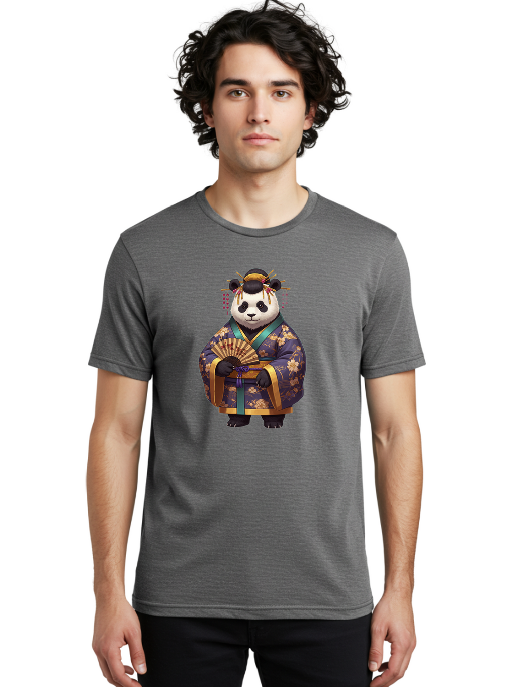 Panda-In-Kimono Men'S Graphic Tee, 100% Cotton, Comfortable Casual Summer Wear, Machine Washable, Vintage Camera, Old Camera, Antique Camera, Black Camera, Classic Photography, Photography Equipment, Nostalgic Device, Film Camera, Camera Art Baf296