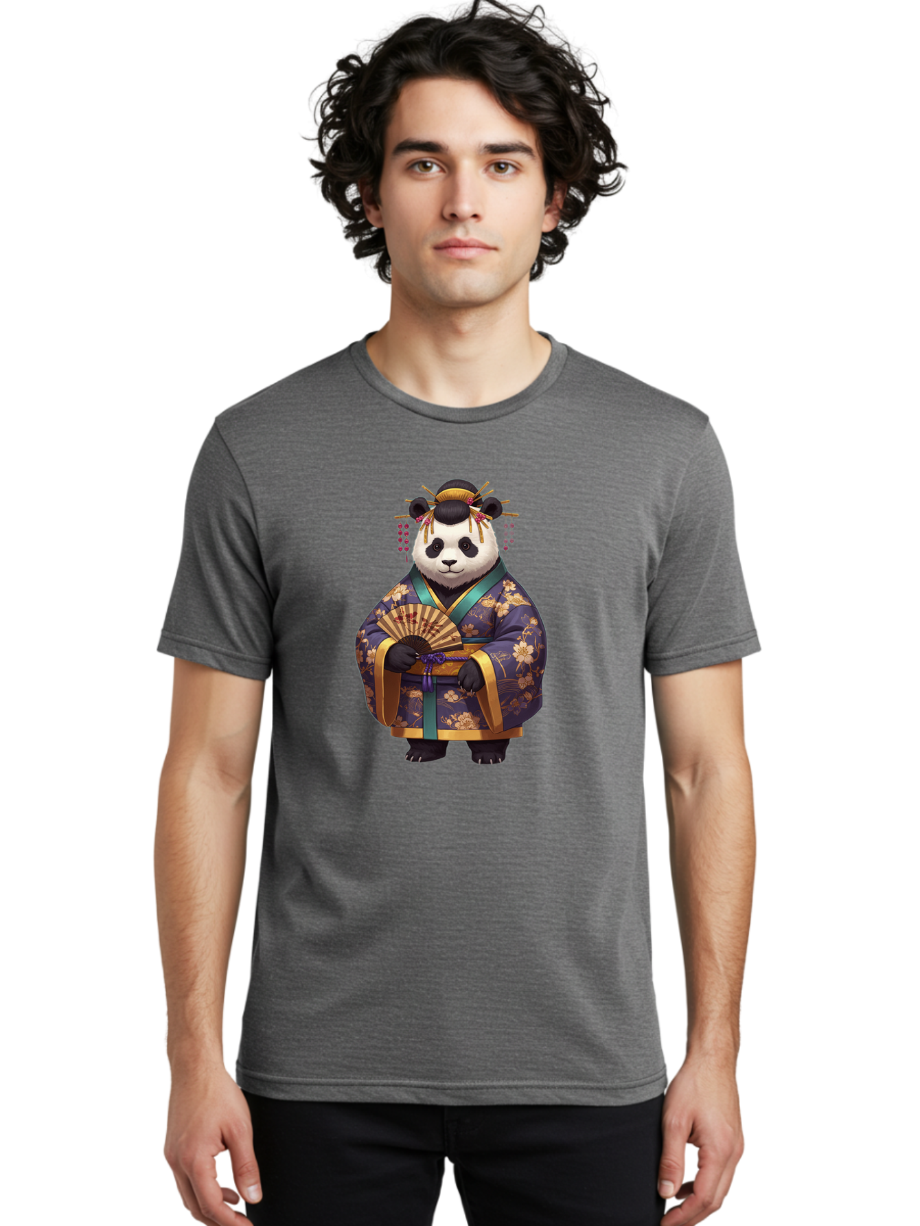 Panda-In-Kimono Men'S Graphic Tee, 100% Cotton, Comfortable Casual Summer Wear, Machine Washable, Vintage Camera, Old Camera, Antique Camera, Black Camera, Classic Photography, Photography Equipment, Nostalgic Device, Film Camera, Camera Art Baf296