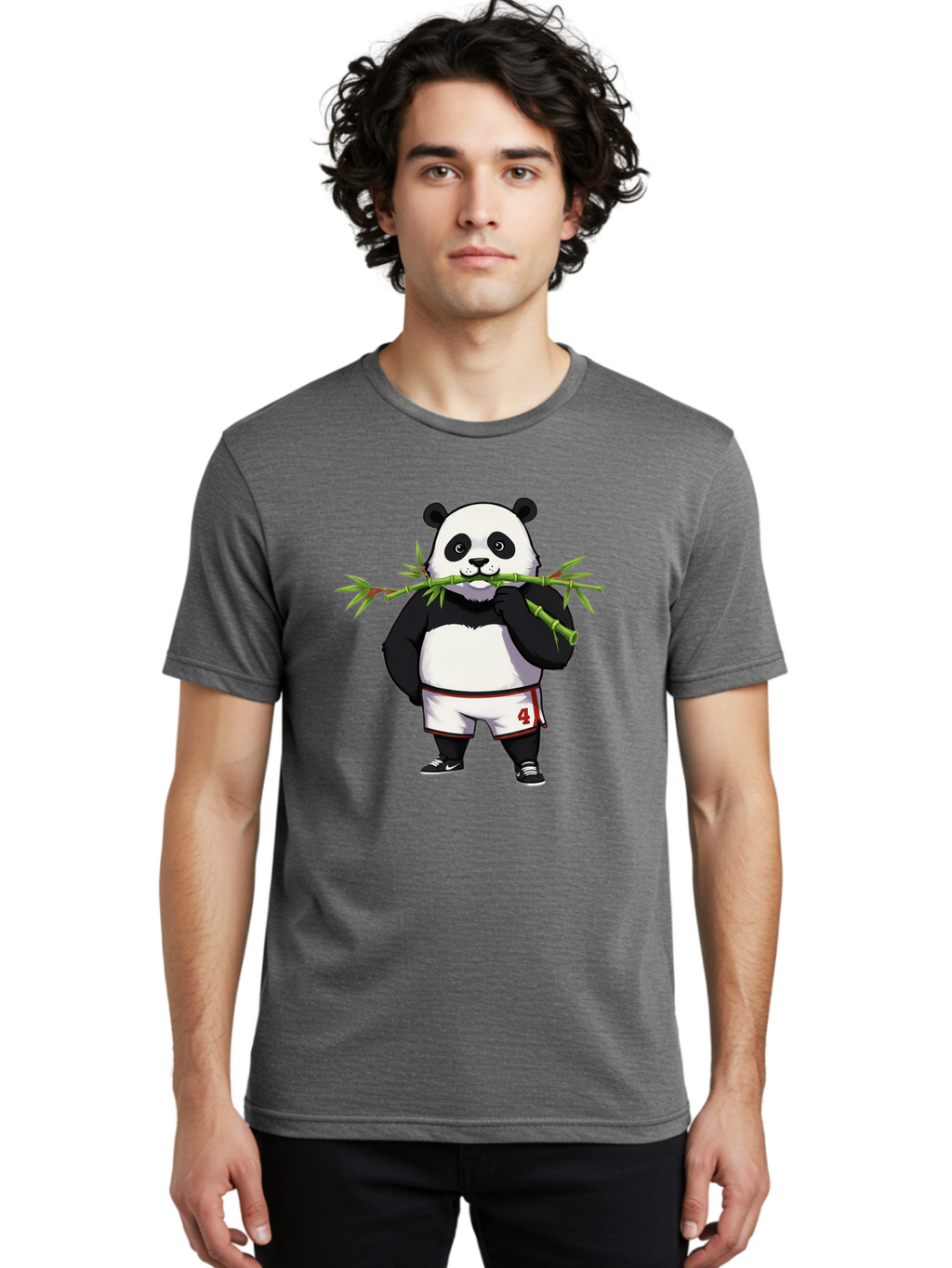 Panda-In-Shorts Men'S Graphic Tee, 100% Cotton, Comfortable Casual Summer Wear, Machine Washable, Vintage Camera, Old Camera, Antique Camera, Black Camera, Classic Photography, Photography Equipment, Nostalgic Device, Film Camera, Camera Art Baf297