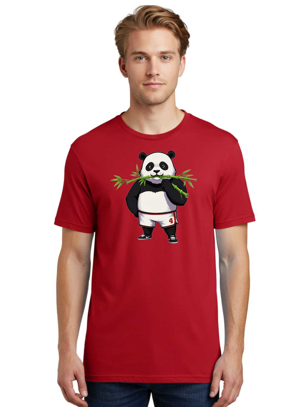 Panda-In-Shorts Men'S Graphic Tee, 100% Cotton, Comfortable Casual Summer Wear, Machine Washable, Vintage Camera, Old Camera, Antique Camera, Black Camera, Classic Photography, Photography Equipment, Nostalgic Device, Film Camera, Camera Art Baf297