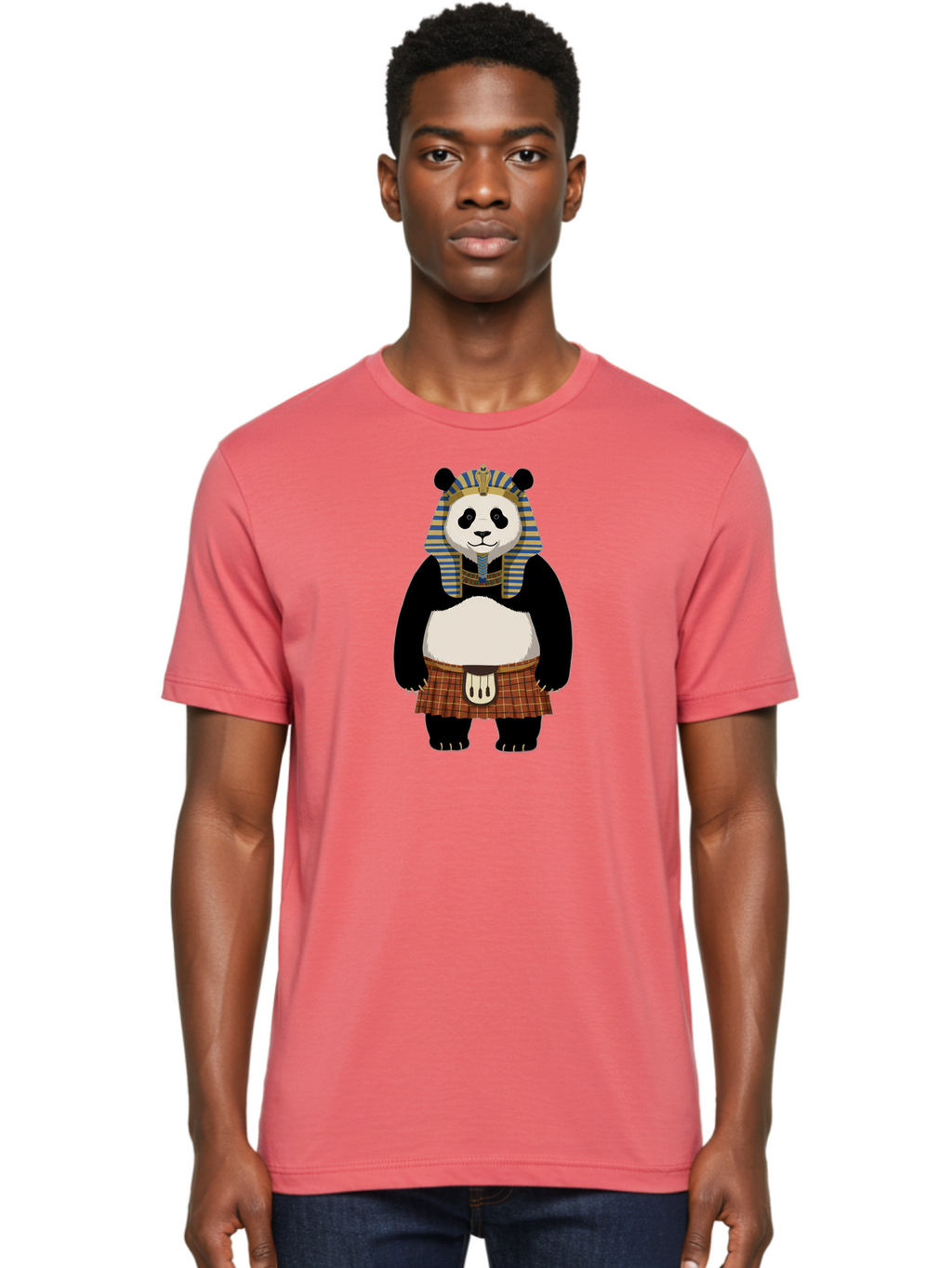 Panda-Pharaoh-7 Men'S Graphic Tee, 100% Cotton, Comfortable Casual Summer Wear, Machine Washable, Vintage Camera, Old Camera, Antique Camera, Black Camera, Classic Photography, Photography Equipment, Nostalgic Device, Film Camera, Camera Art Baf309